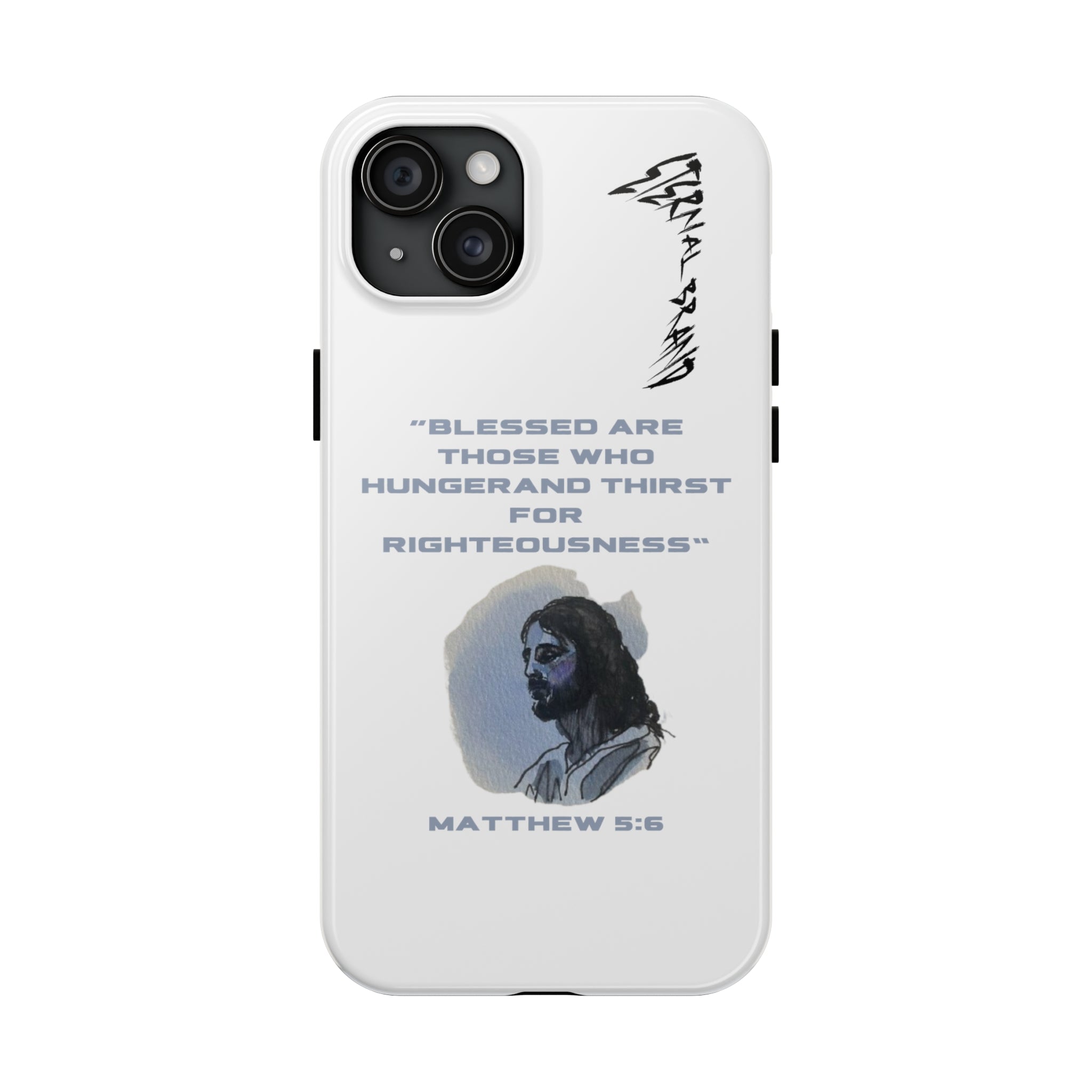 Matthew 5:6 (Hard) Bible Phone Case