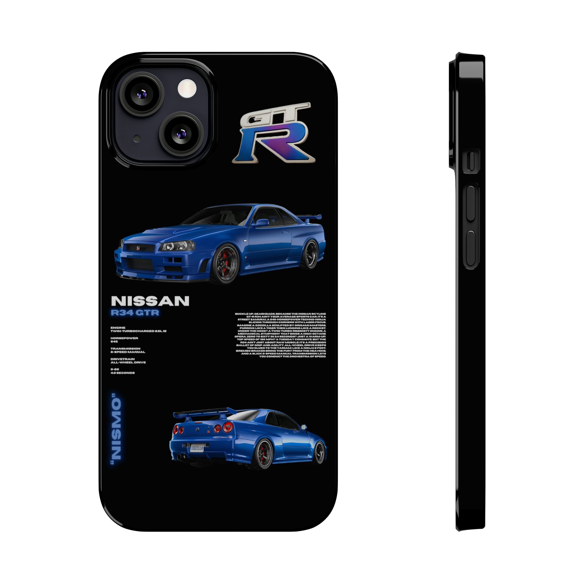 (Slim) Nissan GTR R34 "Racing Blue"