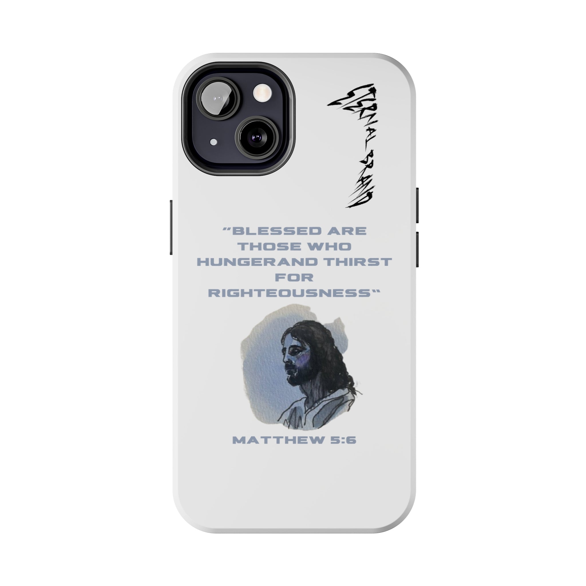 Matthew 5:6 (Hard) Bible Phone Case