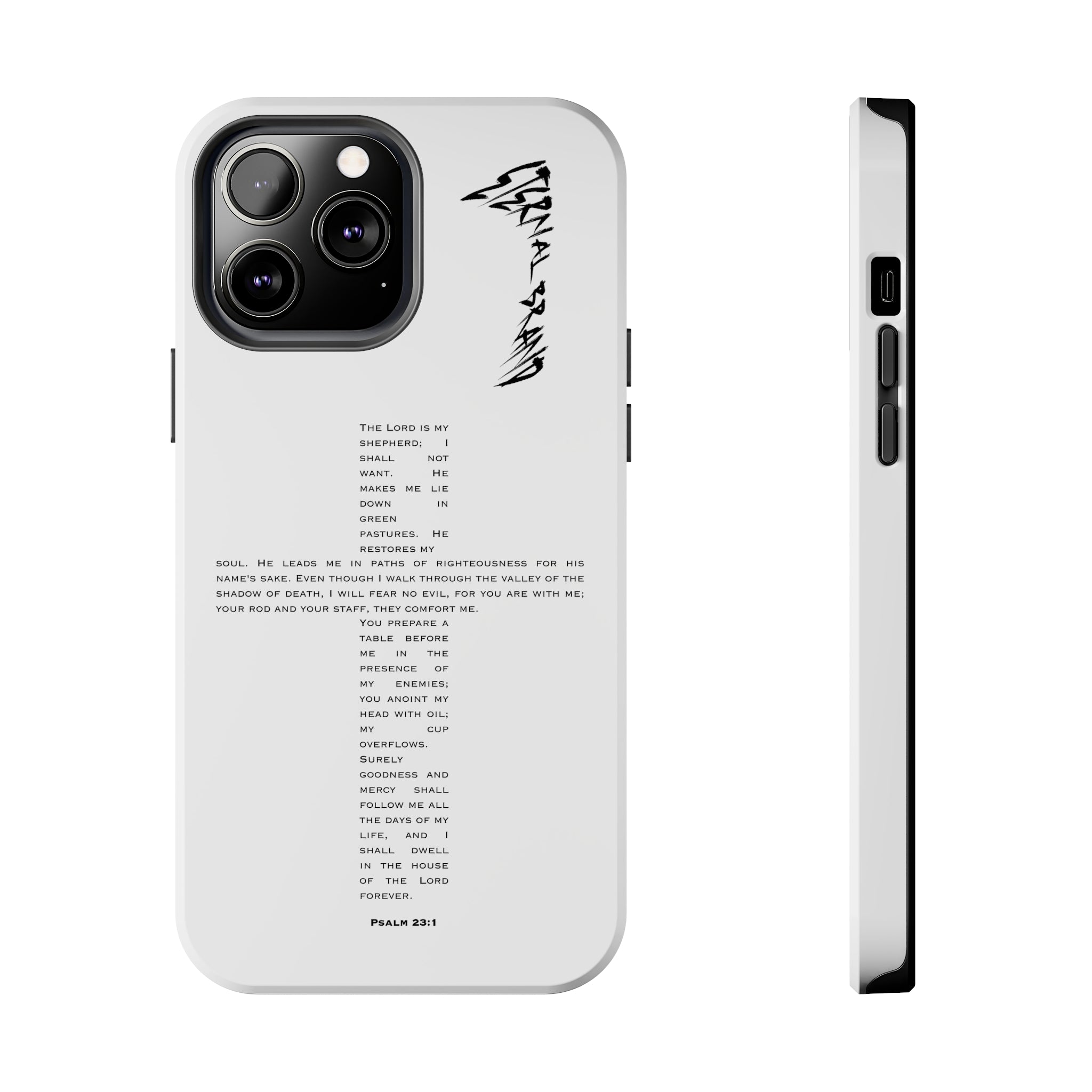 Psalm 23:1 (Hard) Bible Phone Case