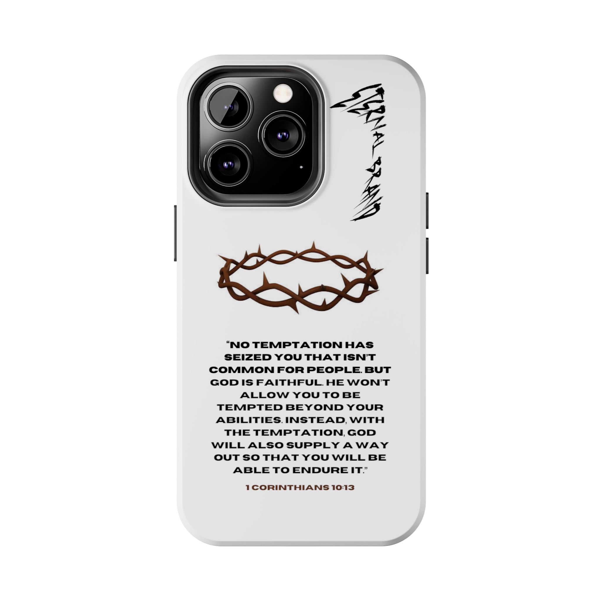 1 Corinthians 10:13 (Hard) Bible Phone Case