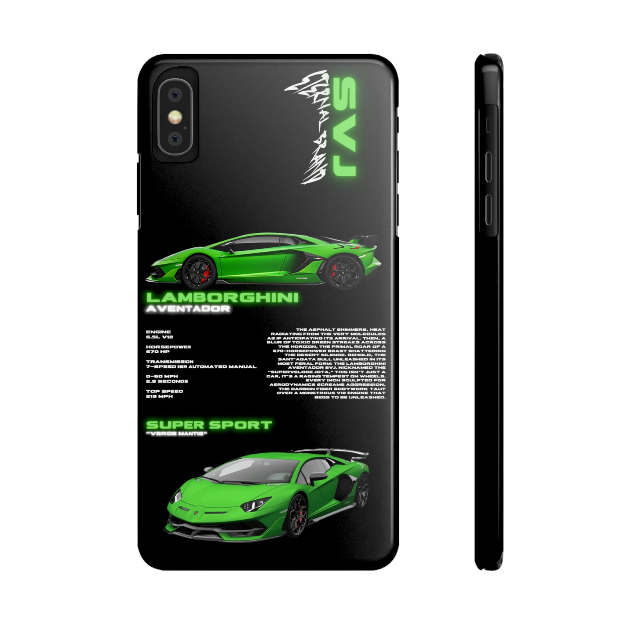 (Slim) Lamborghini Aventador SVJ "Verde"