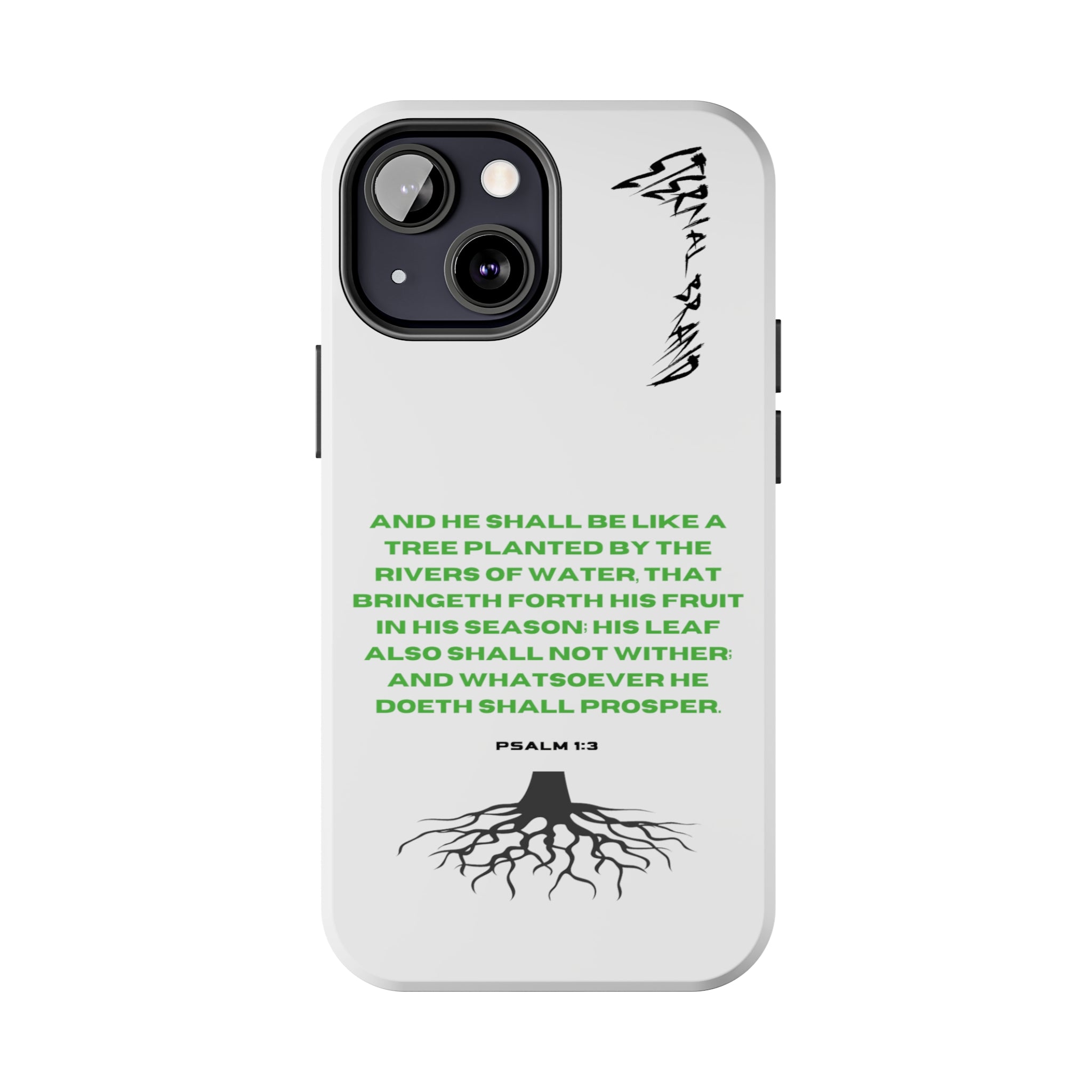 Psalm 1:3 (Hard) Bible Phone Case