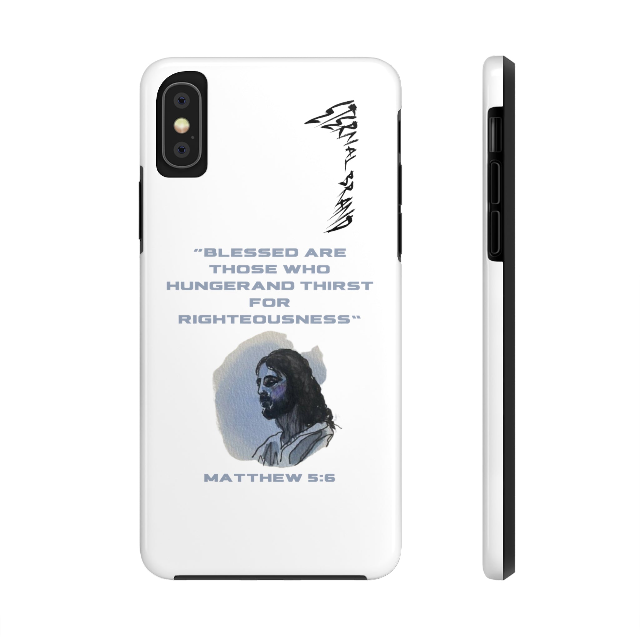 Matthew 5:6 (Hard) Bible Phone Case