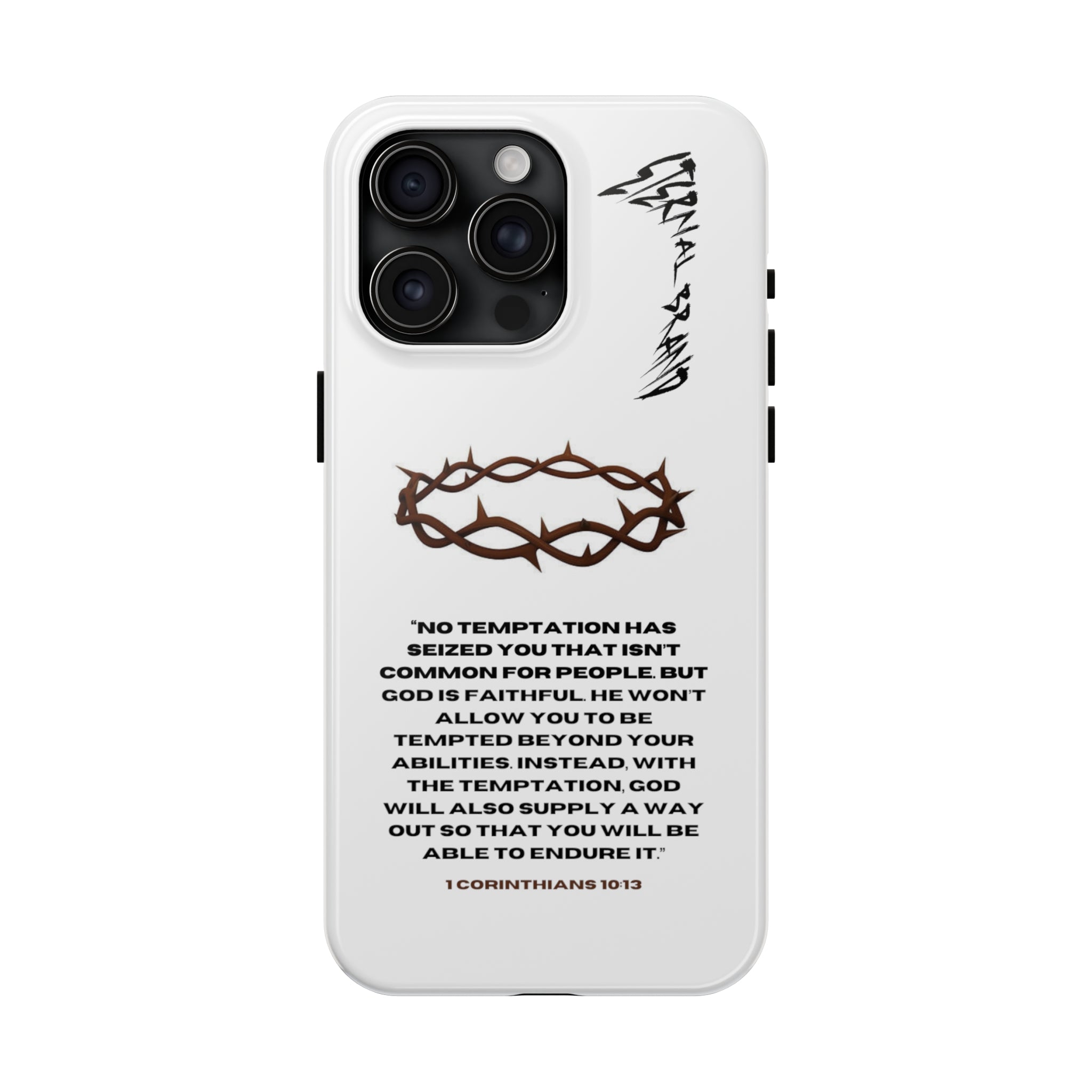 1 Corinthians 10:13 (Hard) Bible Phone Case