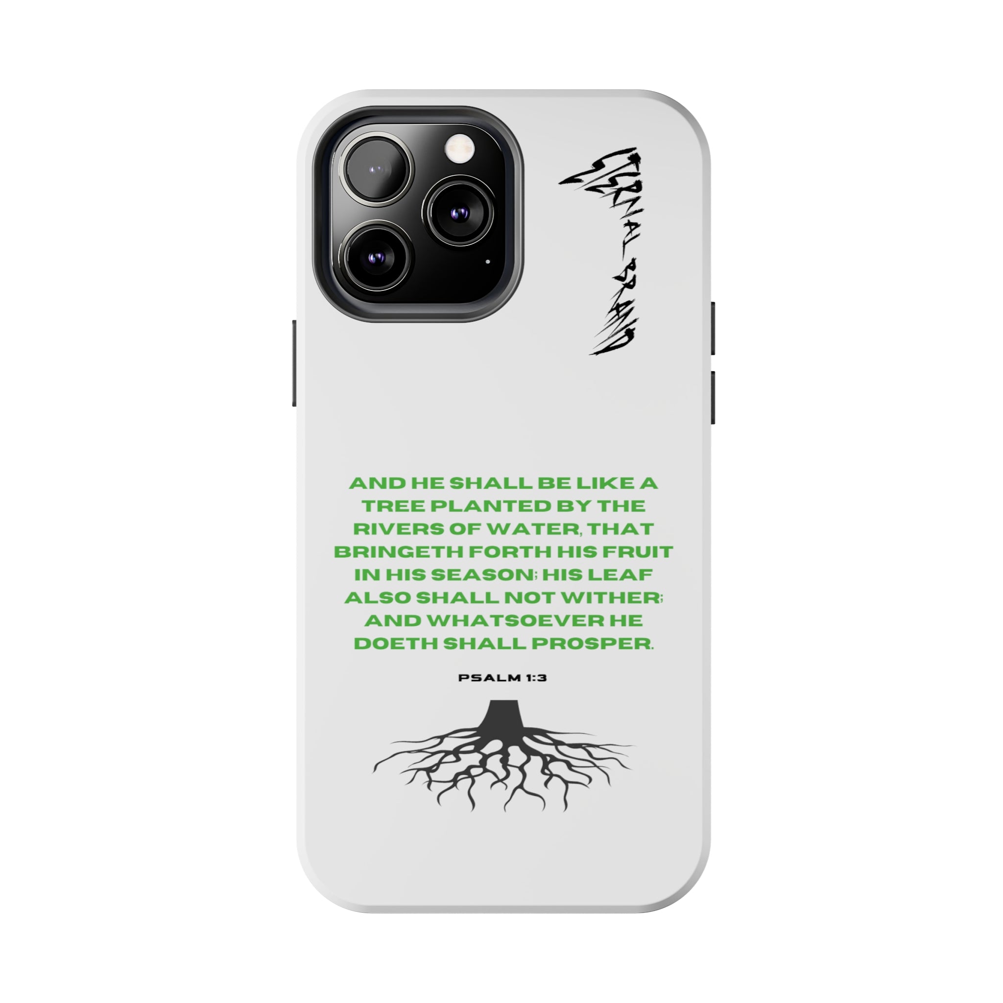 Psalm 1:3 (Hard) Bible Phone Case