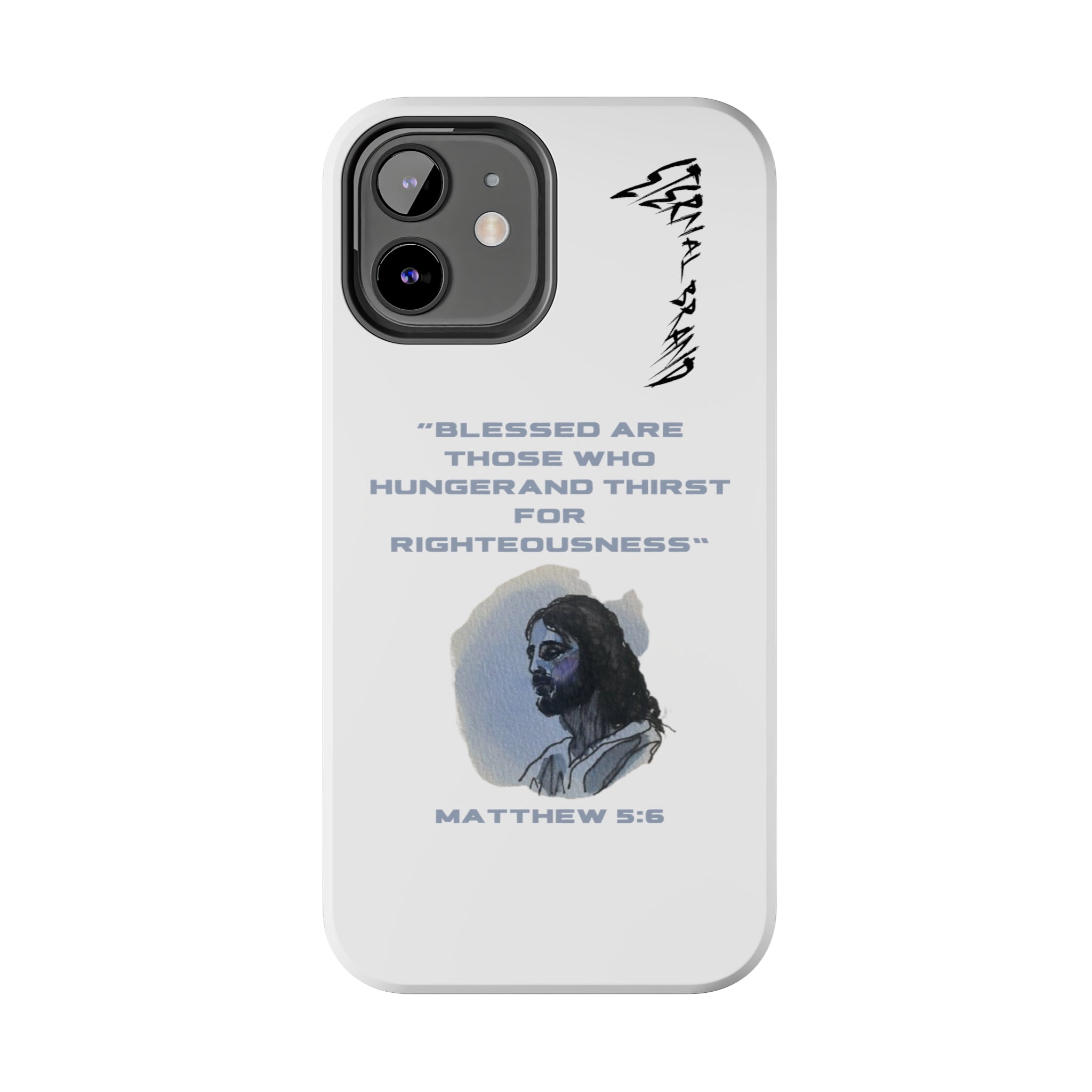 Matthew 5:6 (Hard) Bible Phone Case