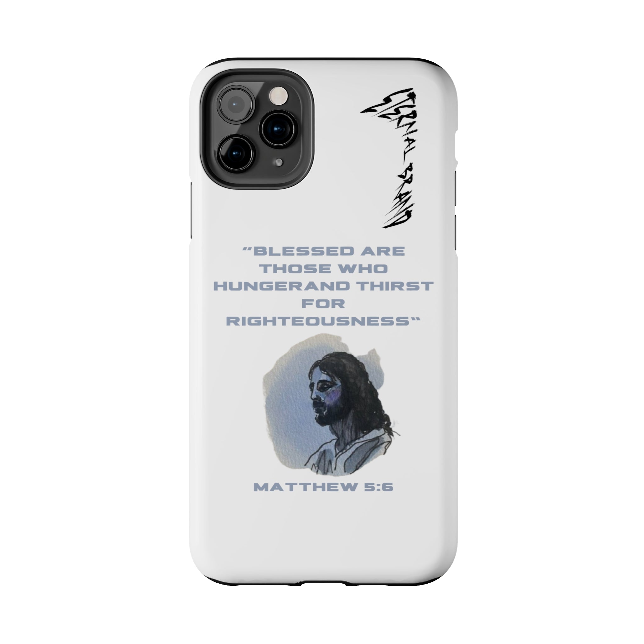 Matthew 5:6 (Hard) Bible Phone Case