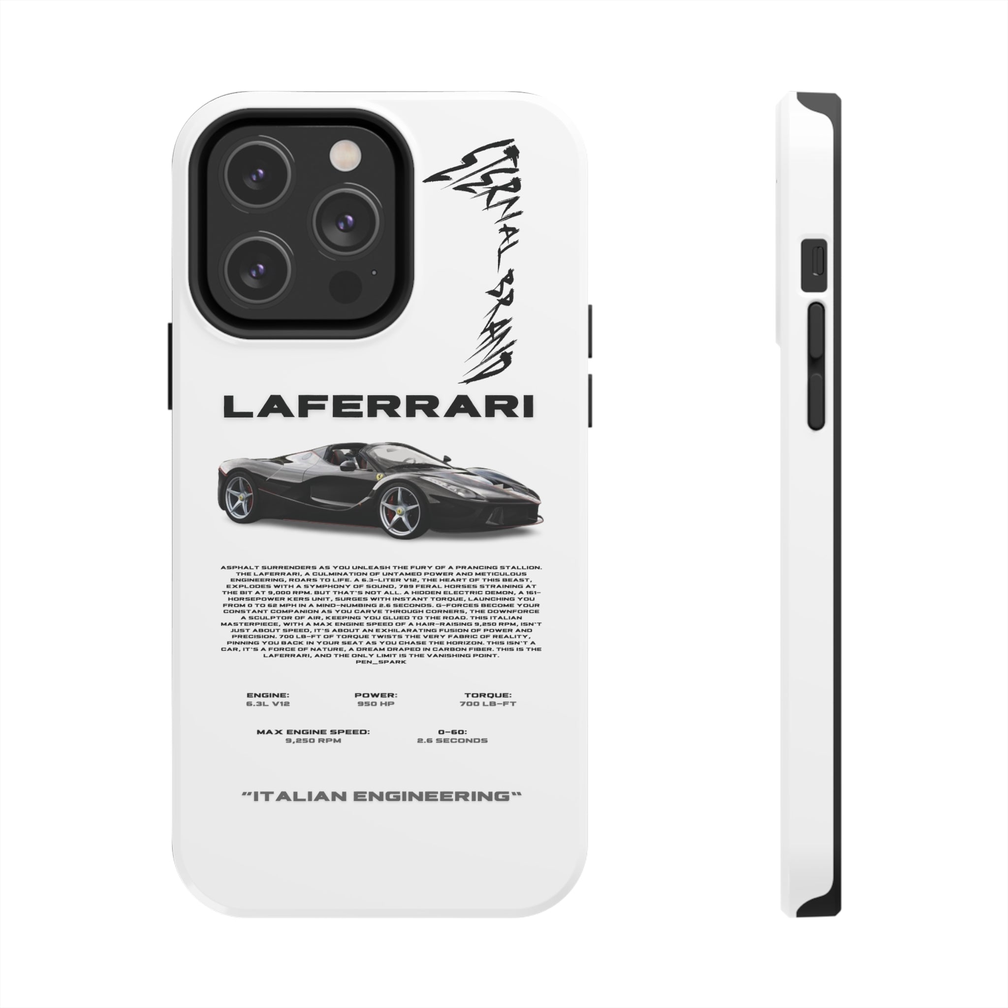 LaFerrari "Nero Daytona" "White"