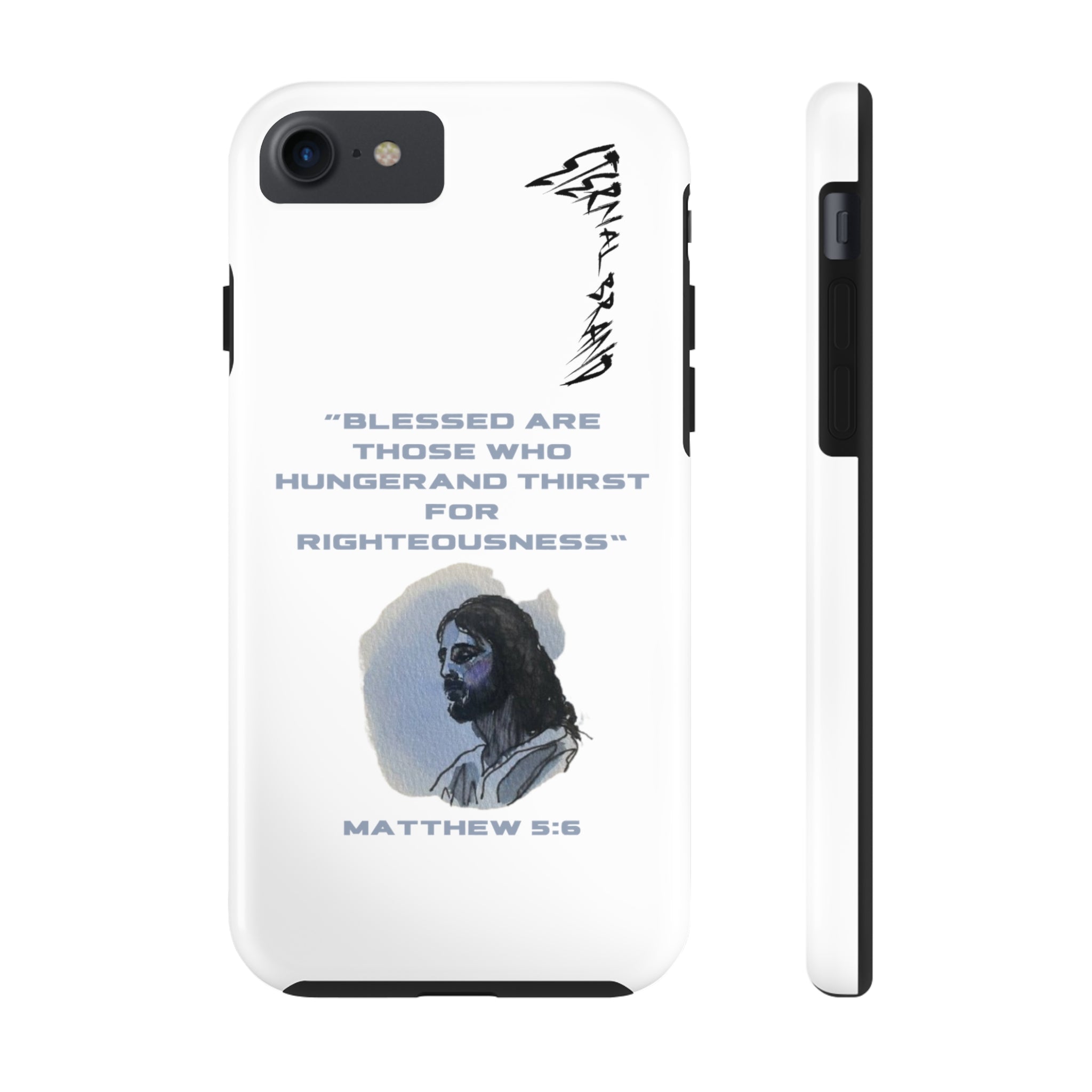 Matthew 5:6 (Hard) Bible Phone Case