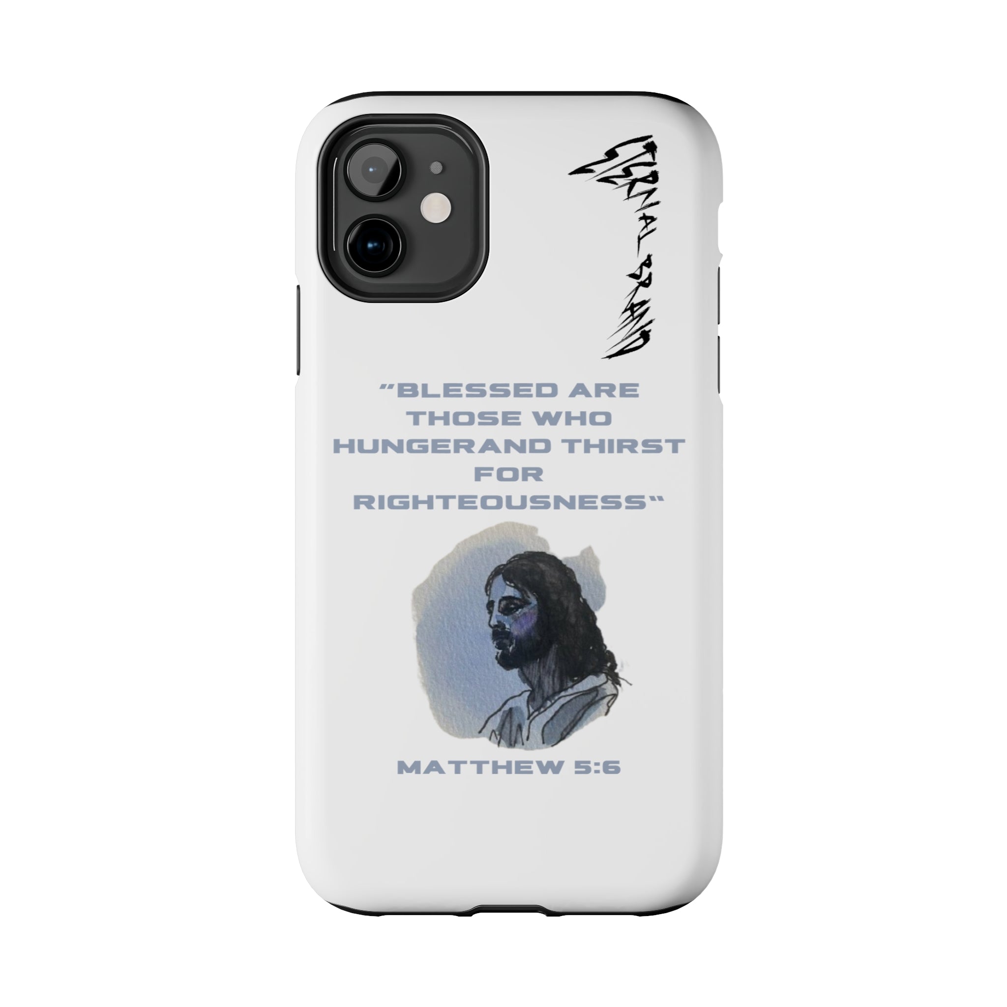 Matthew 5:6 (Hard) Bible Phone Case