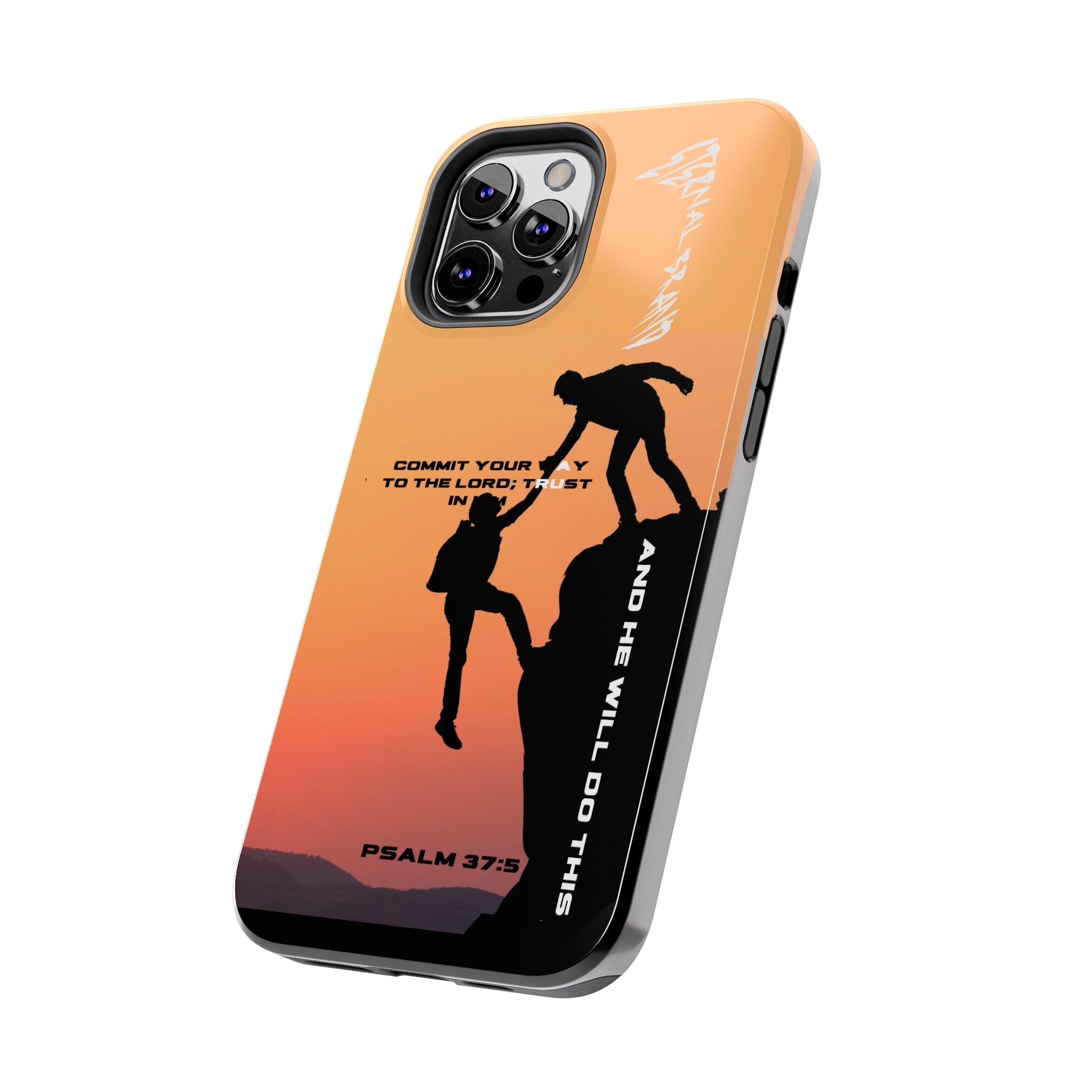 Psalms 27:5 (Hard) Bible Phone Case