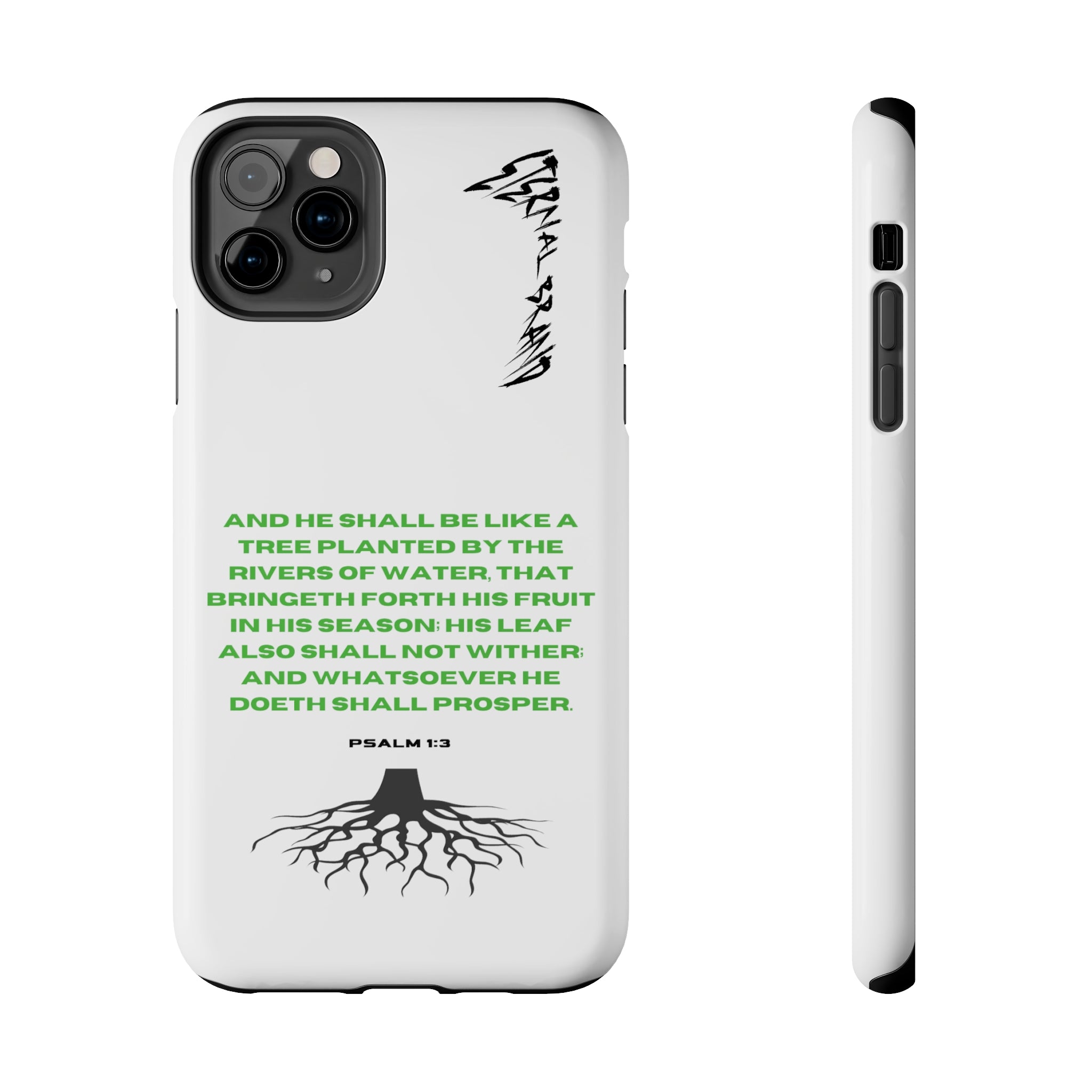 Psalm 1:3 (Hard) Bible Phone Case