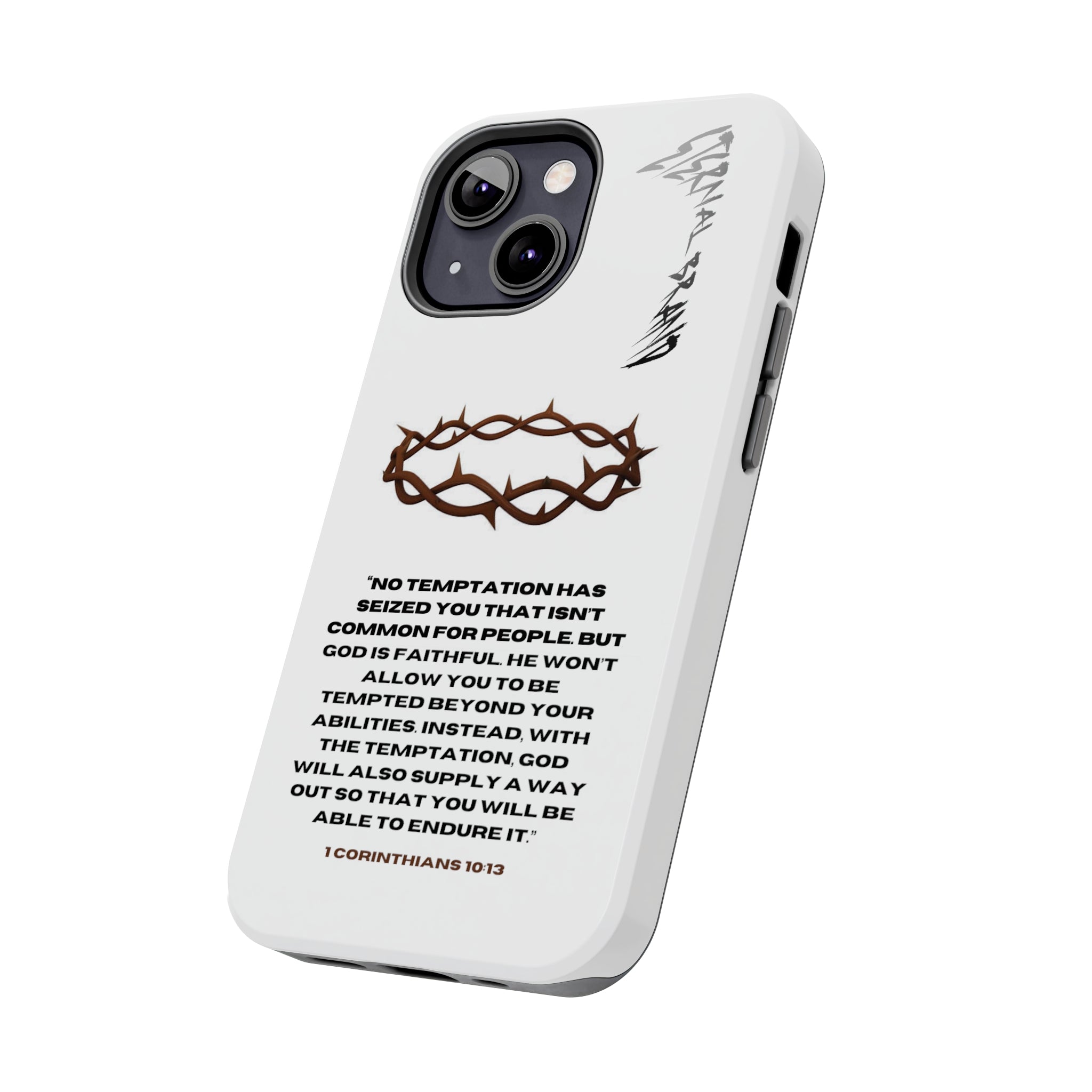 1 Corinthians 10:13 (Hard) Bible Phone Case