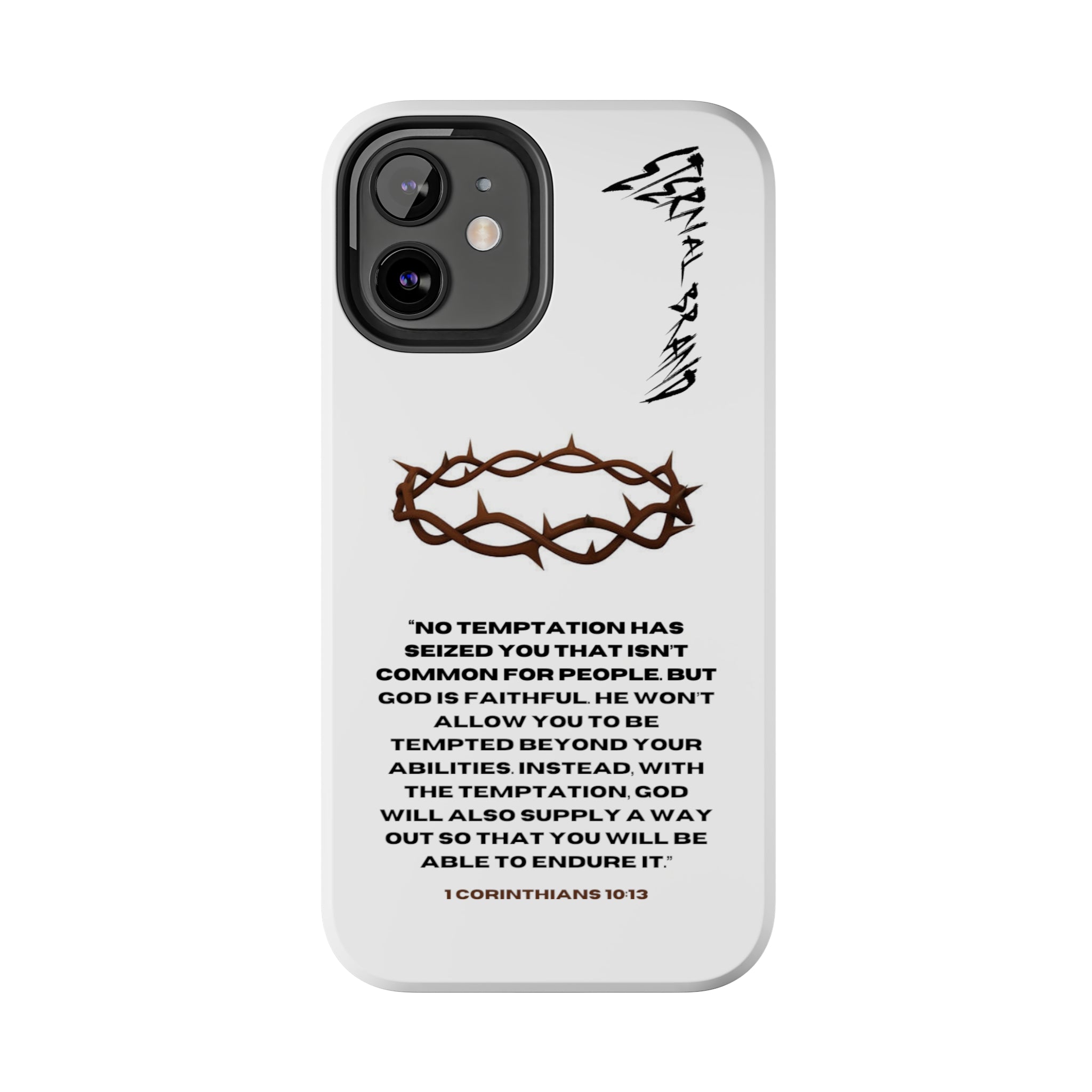 1 Corinthians 10:13 (Hard) Bible Phone Case