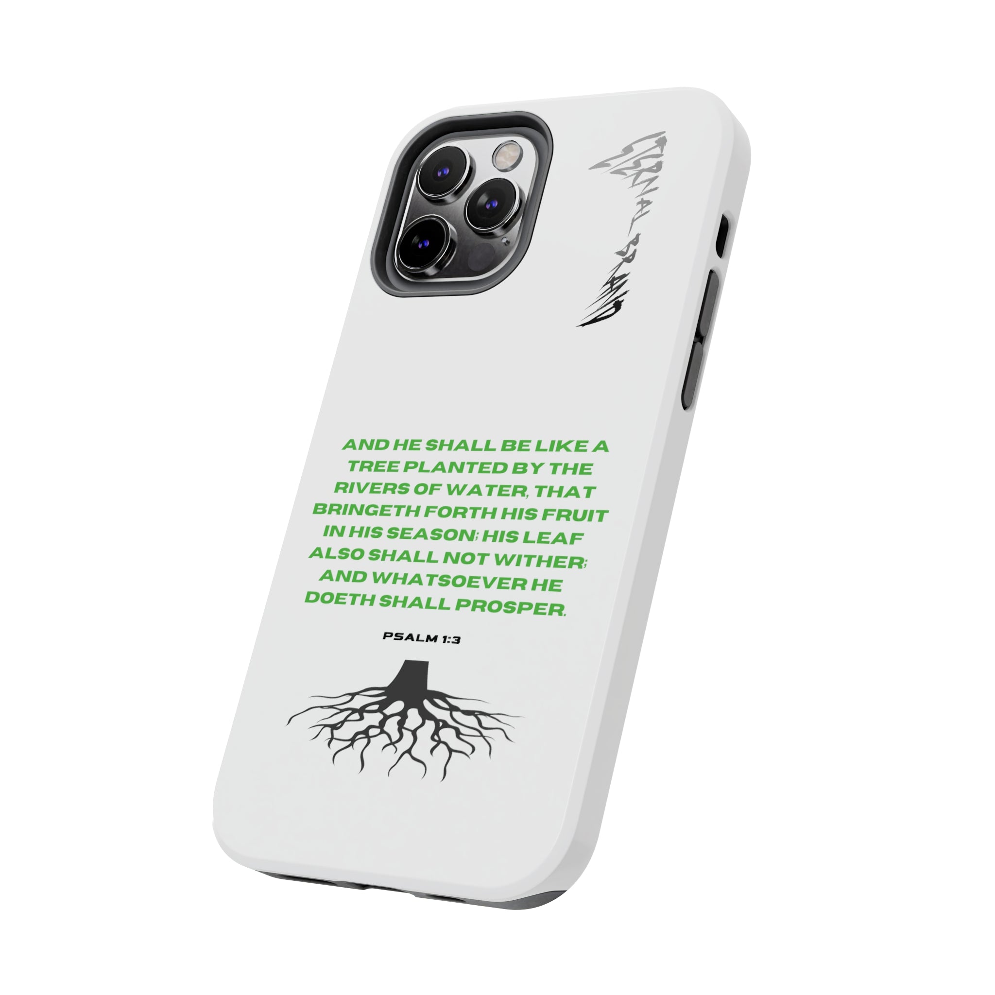 Psalm 1:3 (Hard) Bible Phone Case