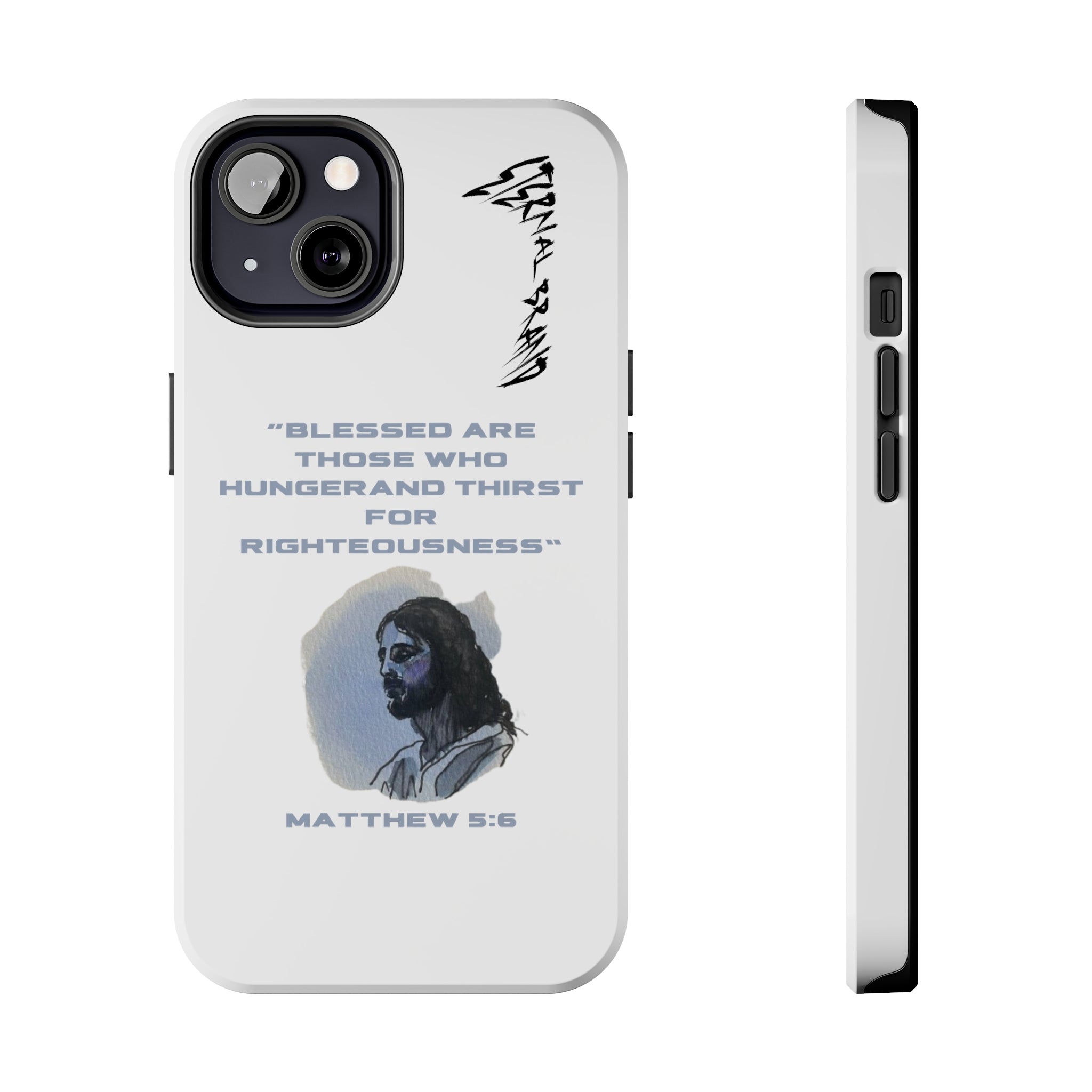 Matthew 5:6 (Hard) Bible Phone Case