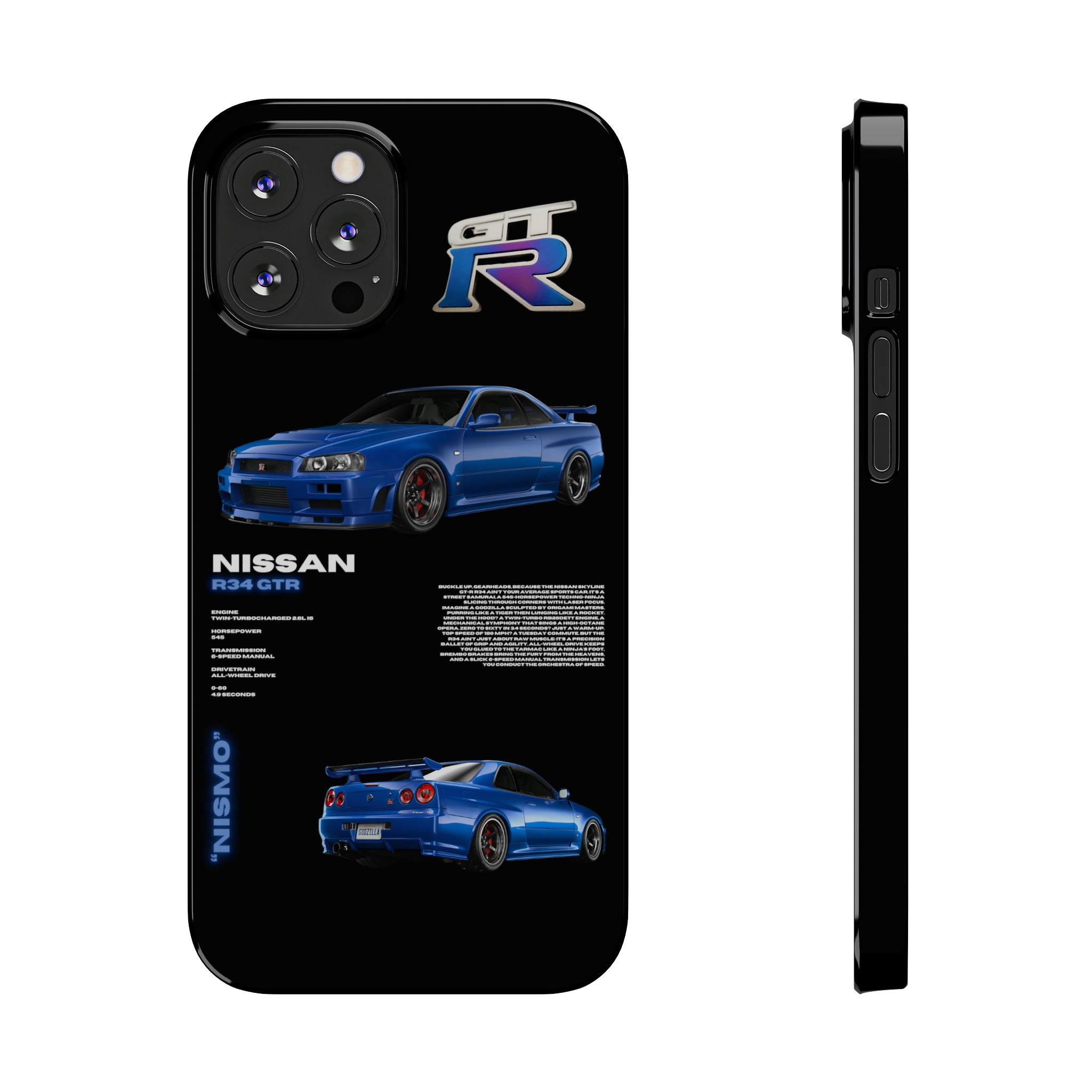 (Slim) Nissan GTR R34 "Racing Blue"