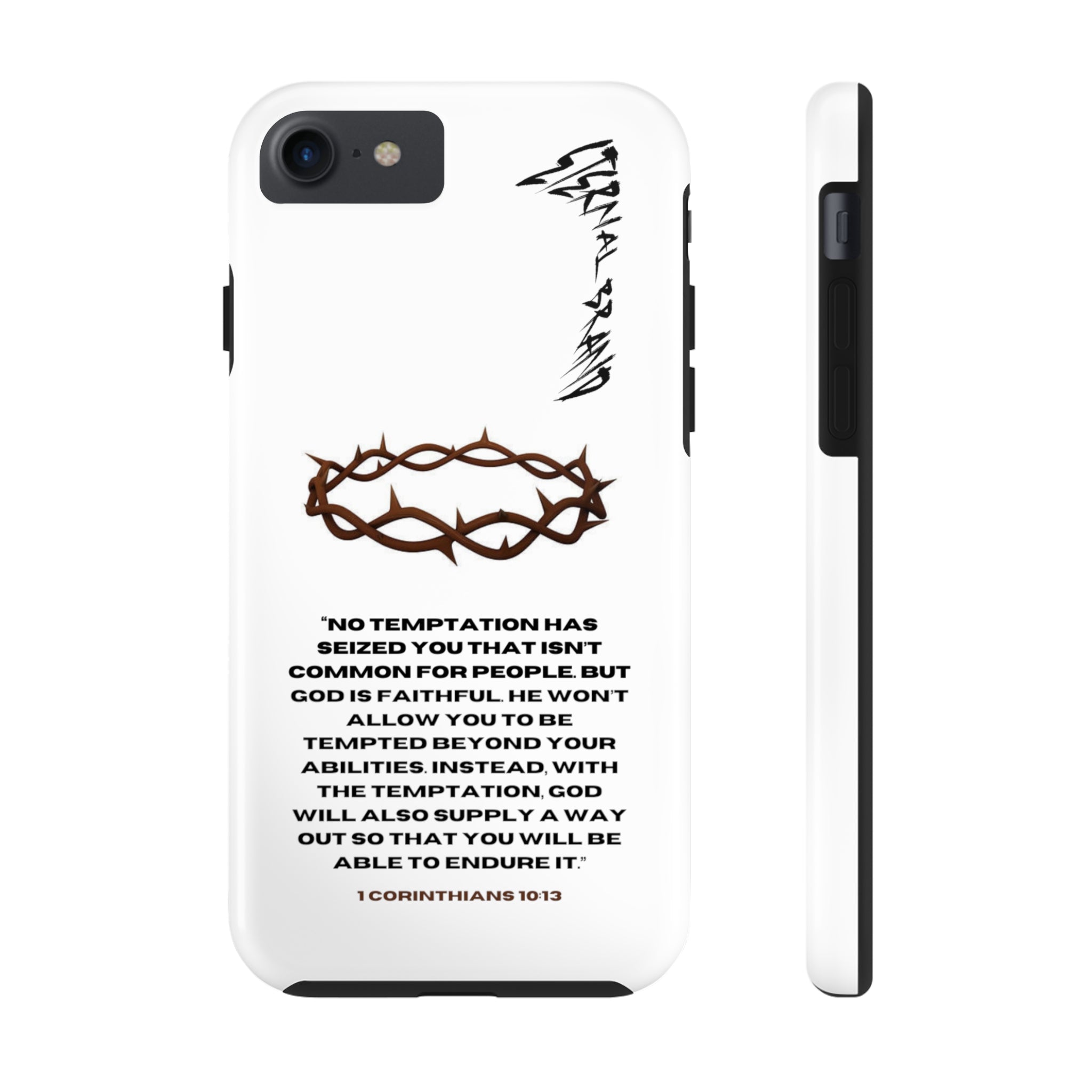 1 Corinthians 10:13 (Hard) Bible Phone Case