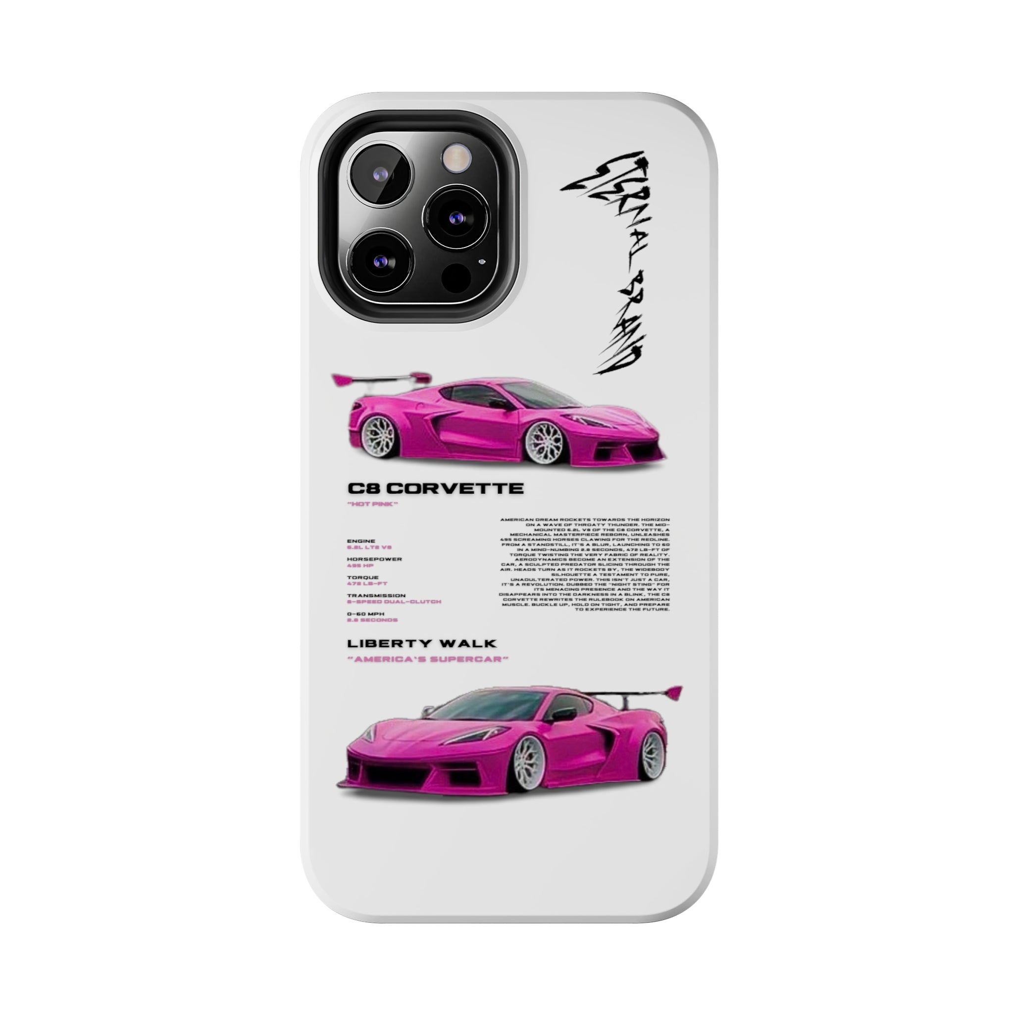 C8 Corvette "Hot Pink" "White"