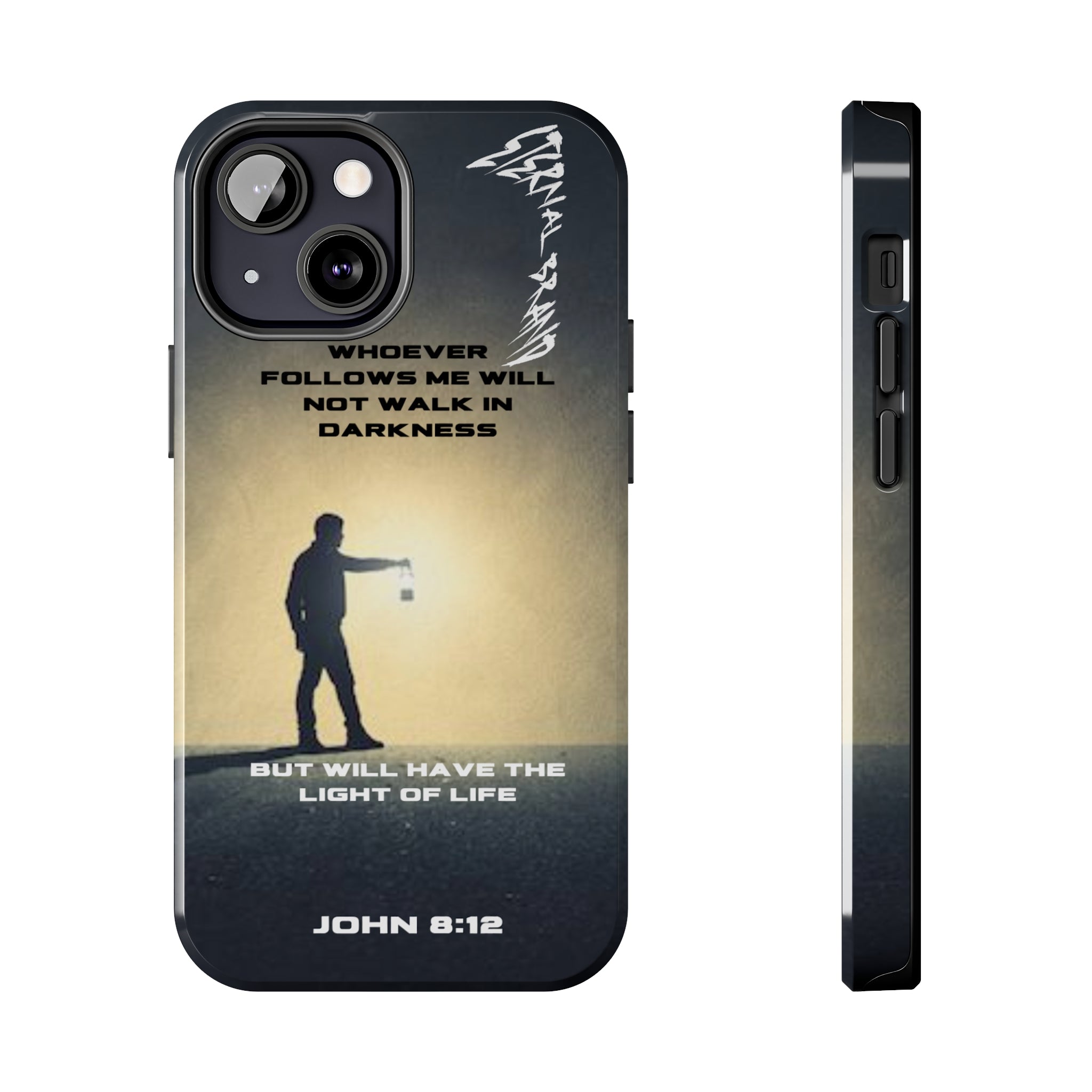 John 8:12 (Hard) Bible Phone Case