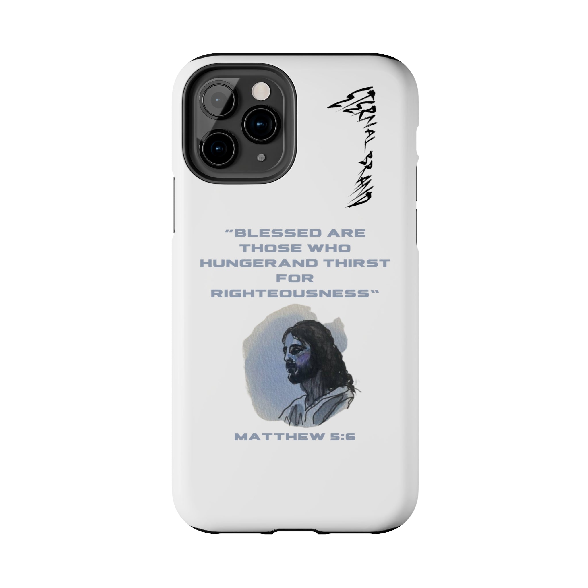 Matthew 5:6 (Hard) Bible Phone Case