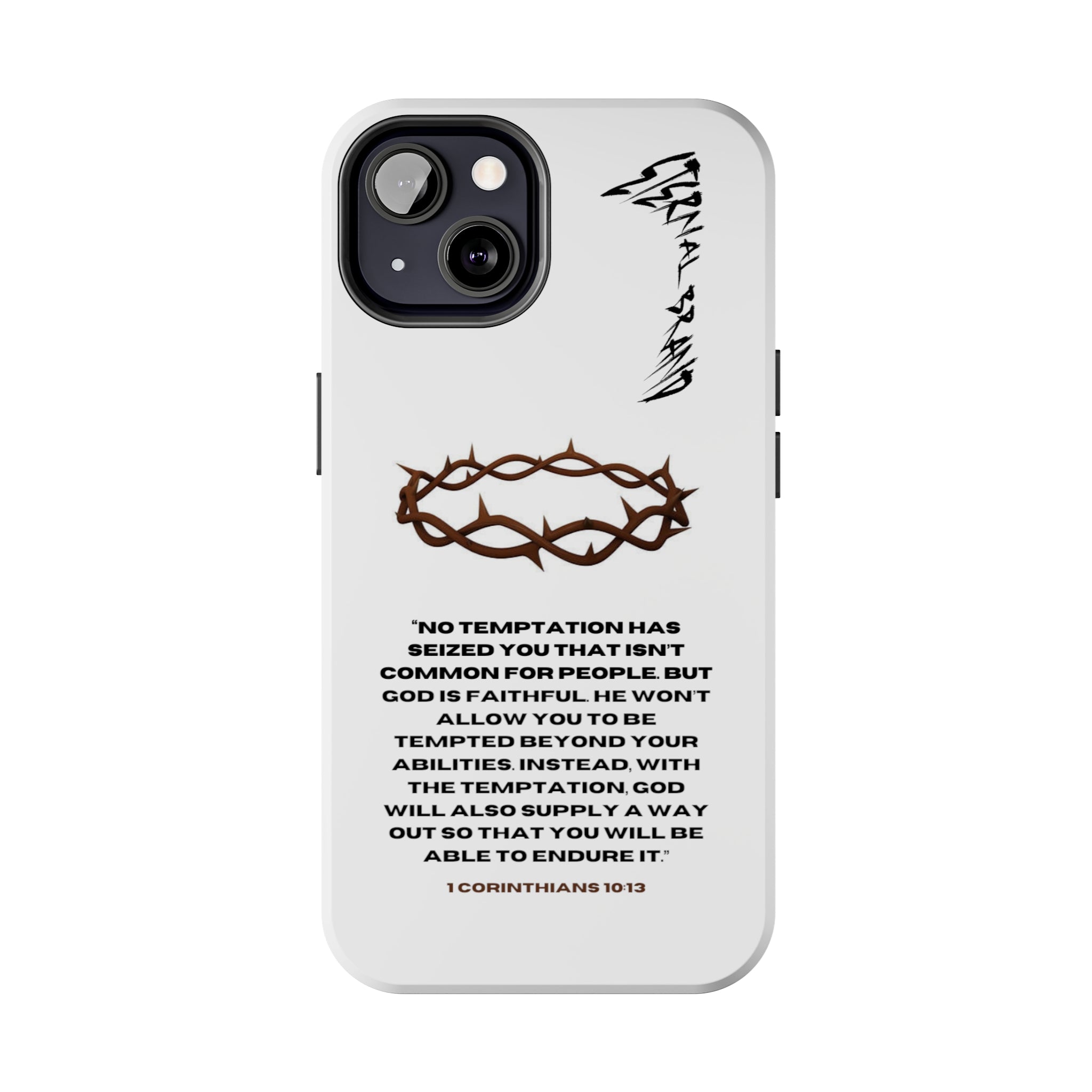 1 Corinthians 10:13 (Hard) Bible Phone Case