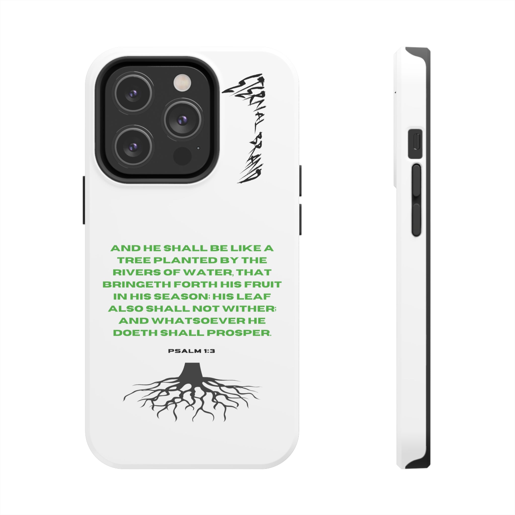 Psalm 1:3 (Hard) Bible Phone Case