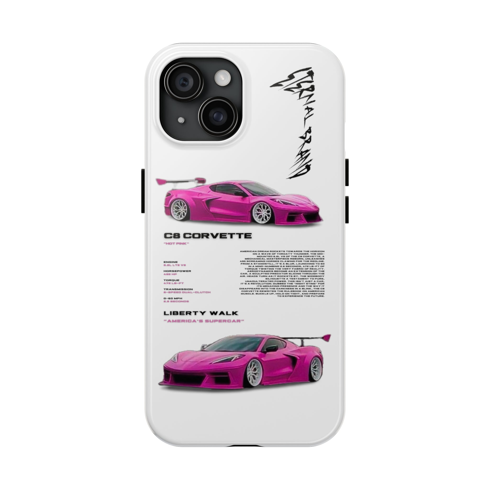 C8 Corvette "Hot Pink" "White"