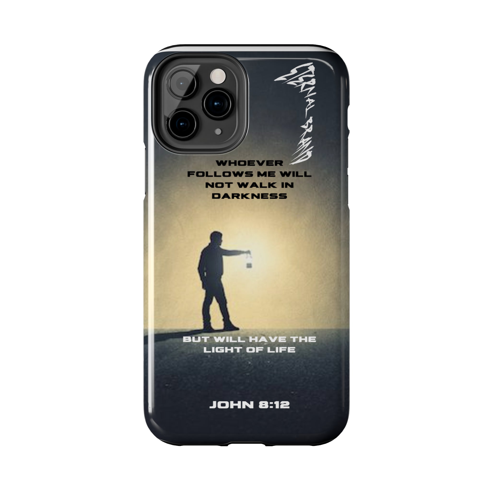 John 8:12 (Hard) Bible Phone Case