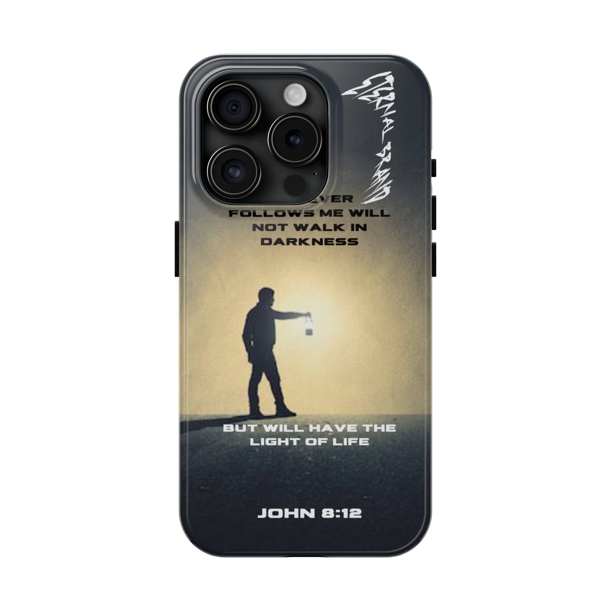 John 8:12 (Hard) Bible Phone Case