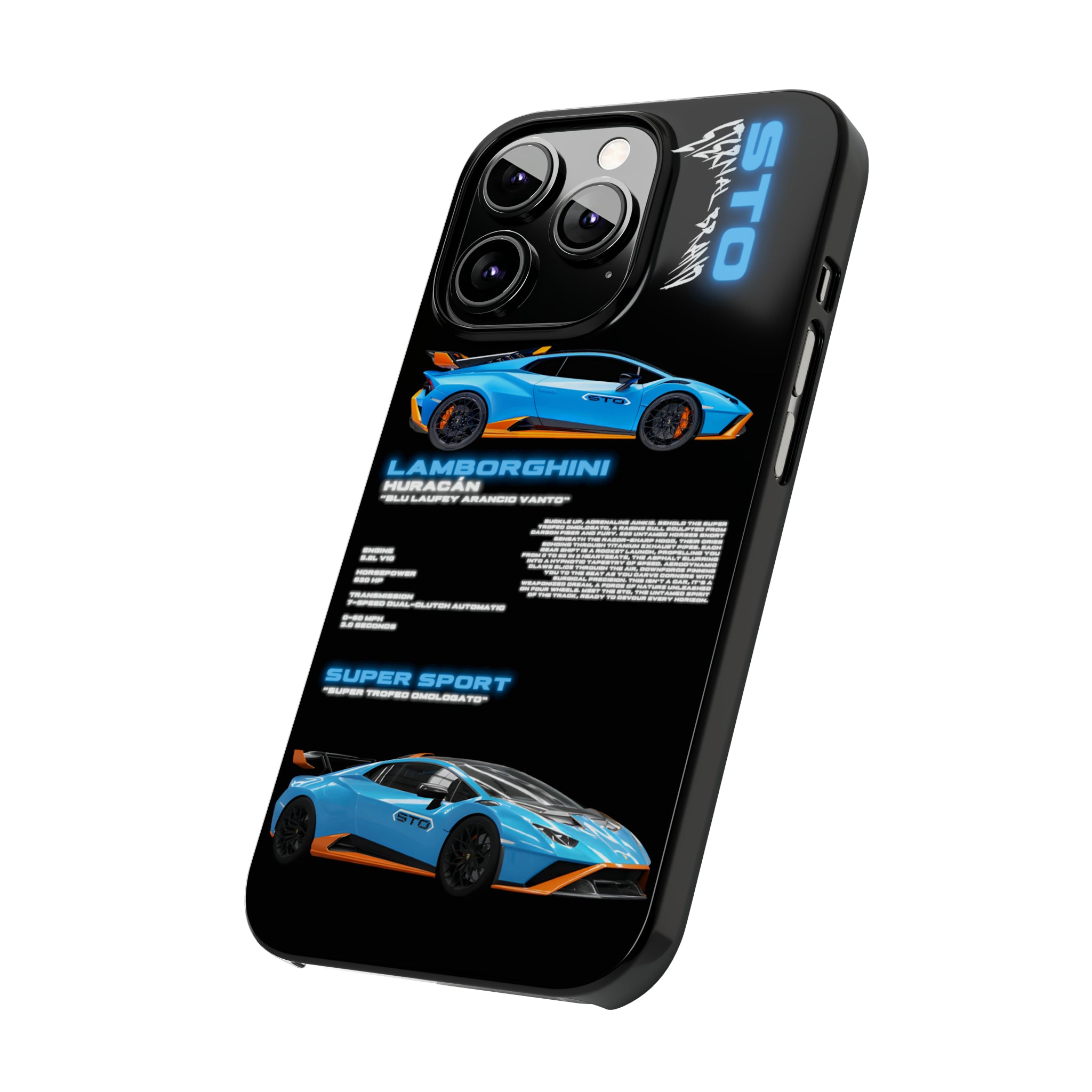 (Slim) Lamborghini Huracan STO "Sky Blue"