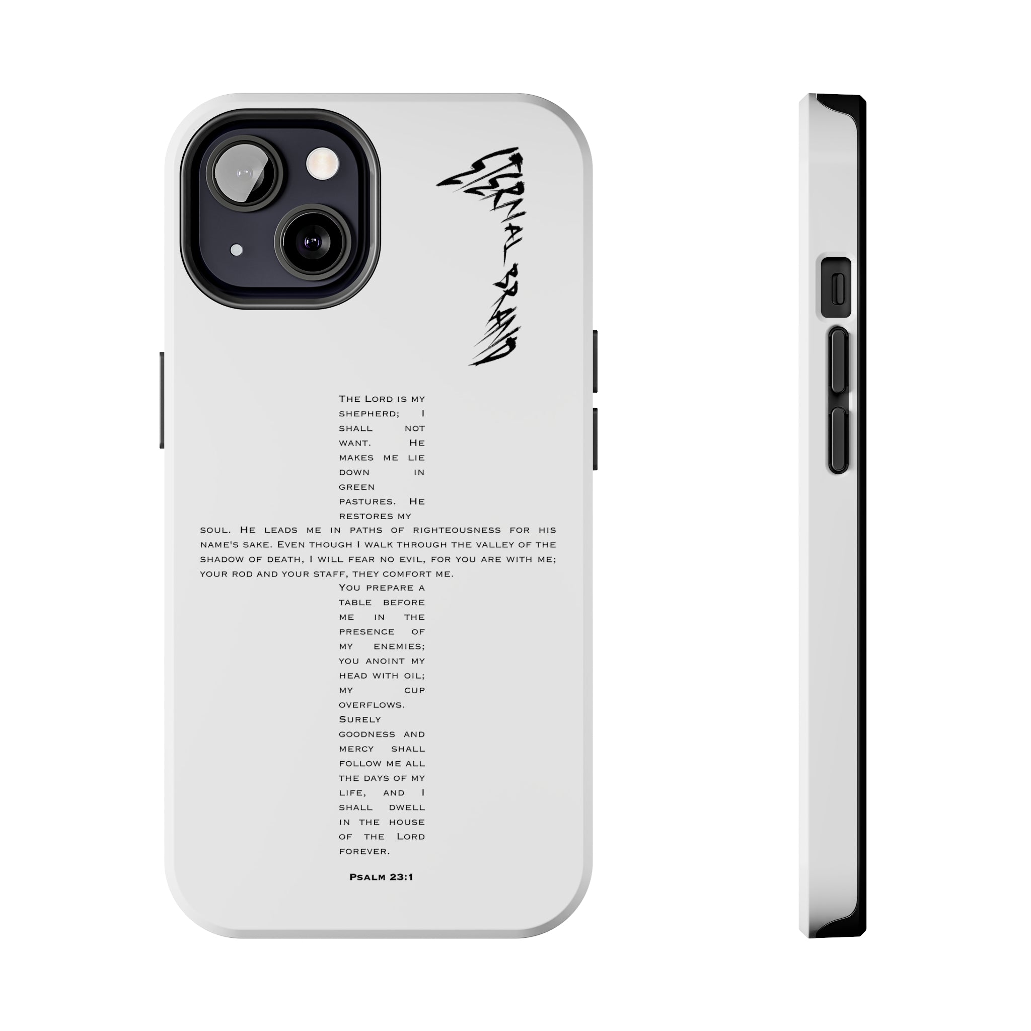 Psalm 23:1 (Hard) Bible Phone Case