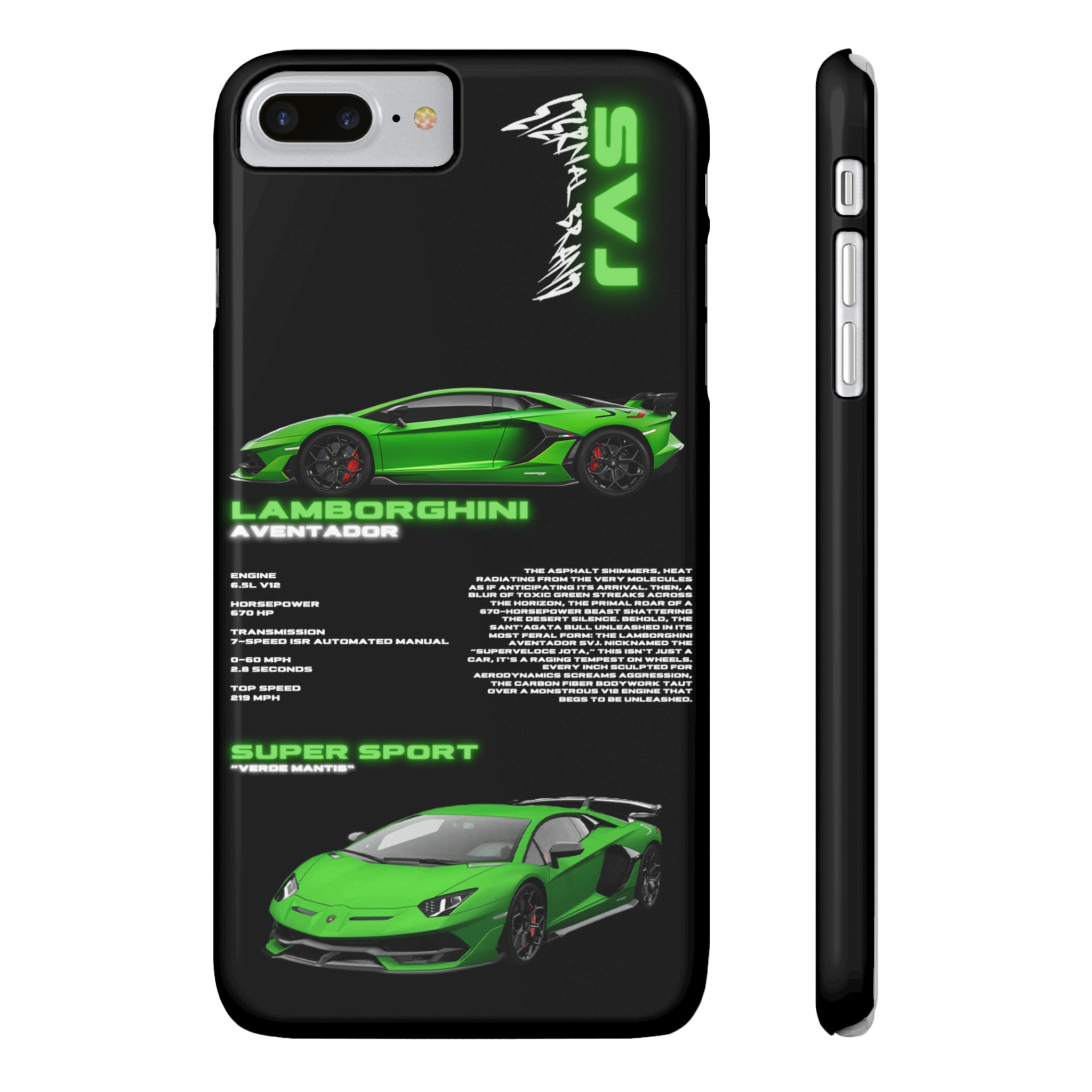 (Slim) Lamborghini Aventador SVJ "Verde"