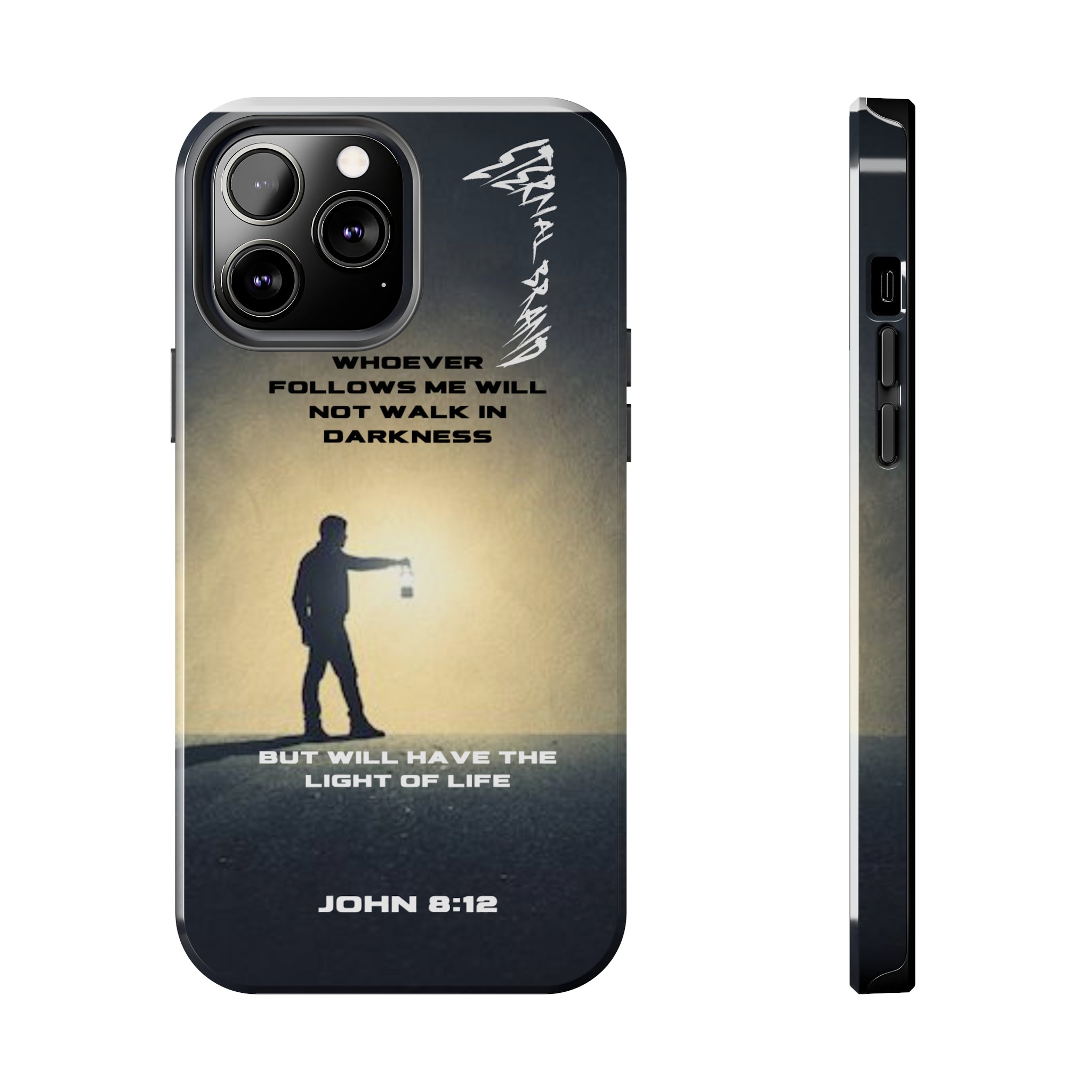 John 8:12 (Hard) Bible Phone Case