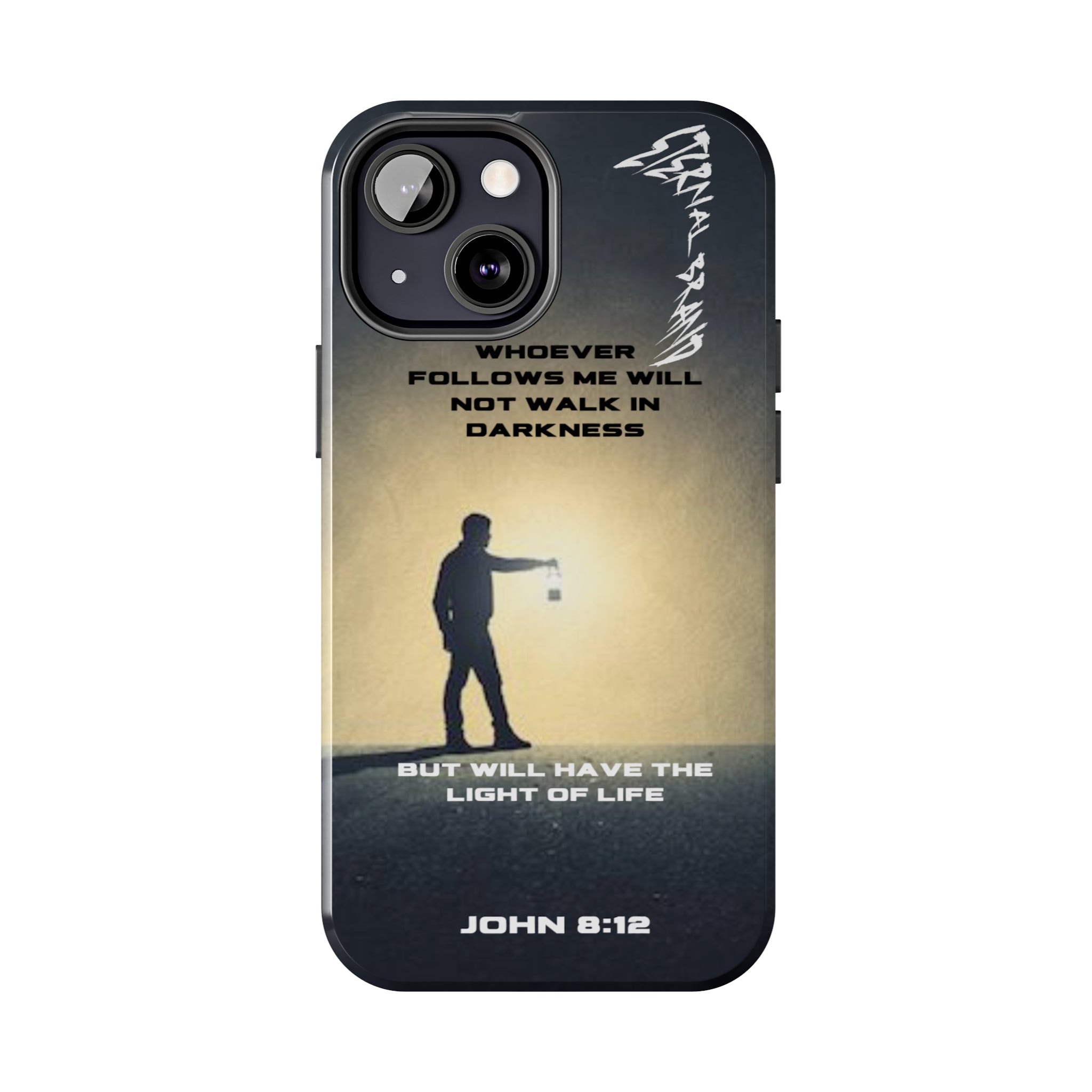 John 8:12 (Hard) Bible Phone Case