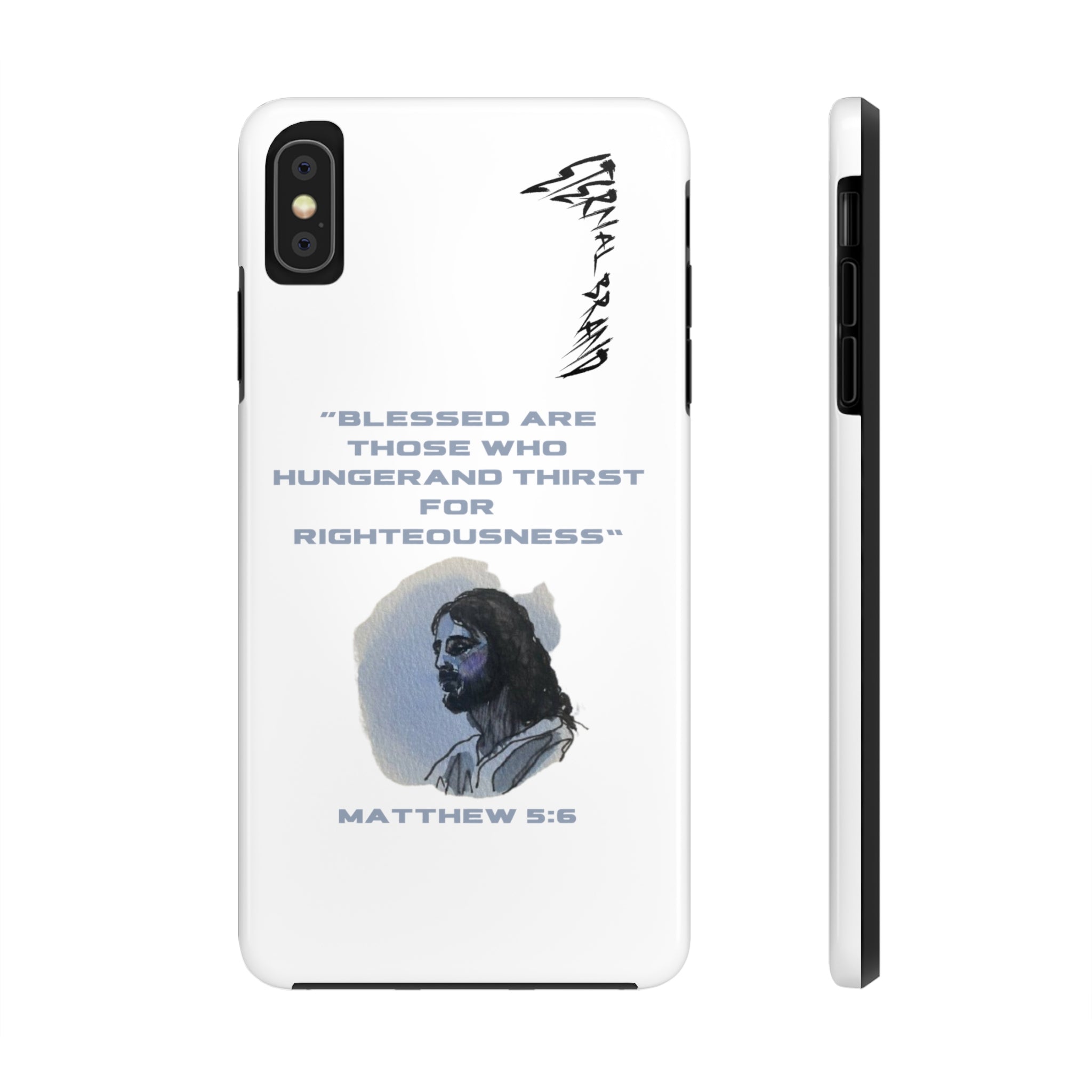 Matthew 5:6 (Hard) Bible Phone Case