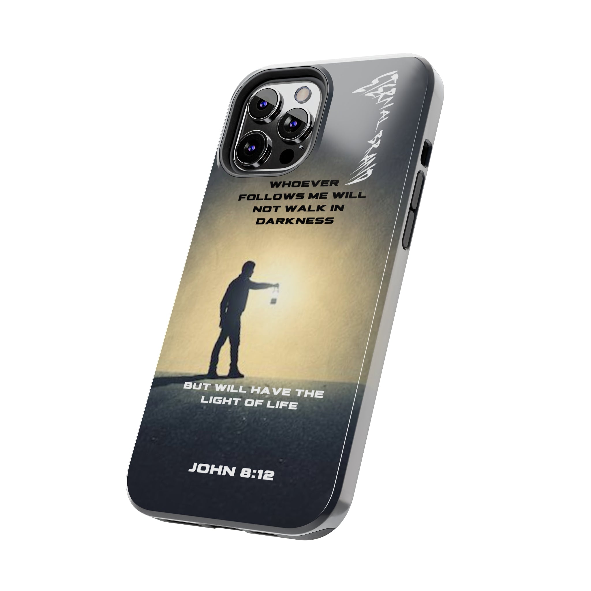 John 8:12 (Hard) Bible Phone Case