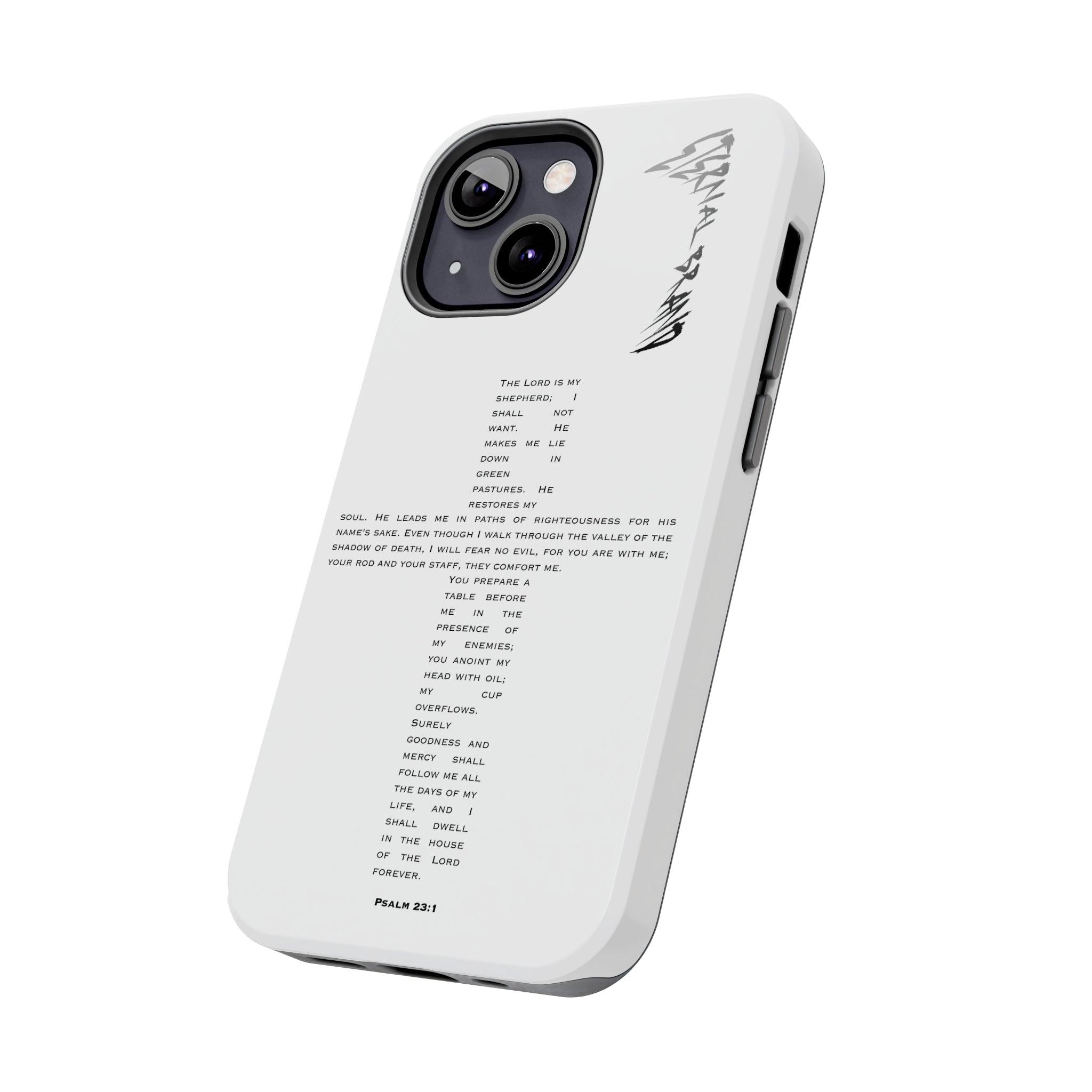 Psalm 23:1 (Hard) Bible Phone Case