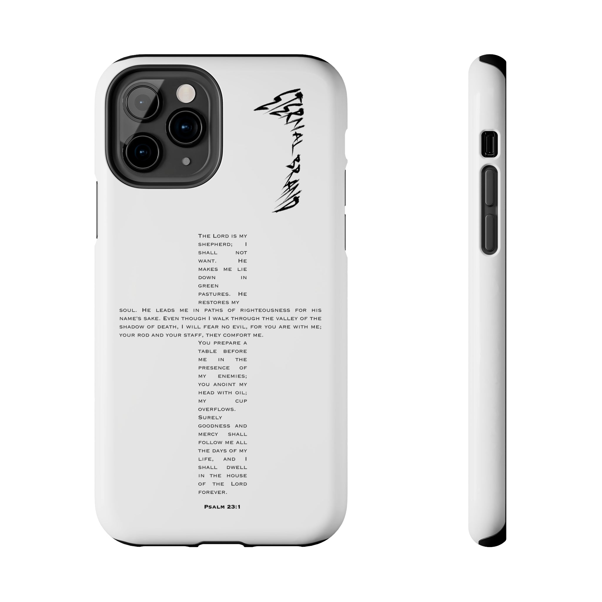 Psalm 23:1 (Hard) Bible Phone Case