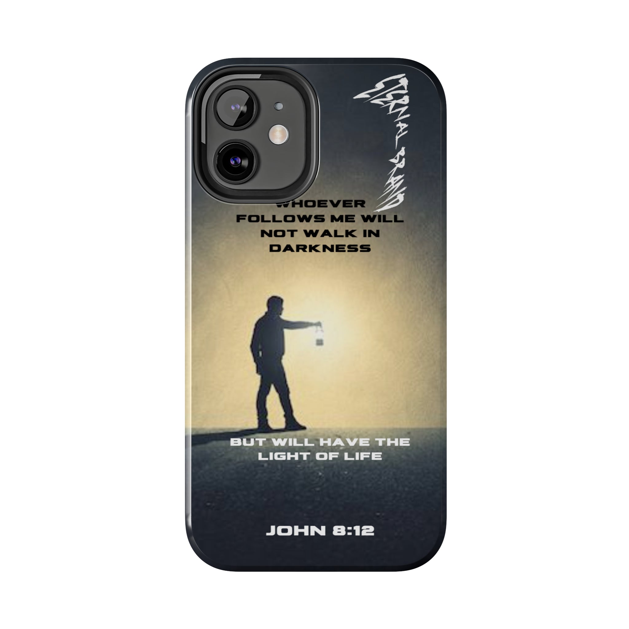 John 8:12 (Hard) Bible Phone Case