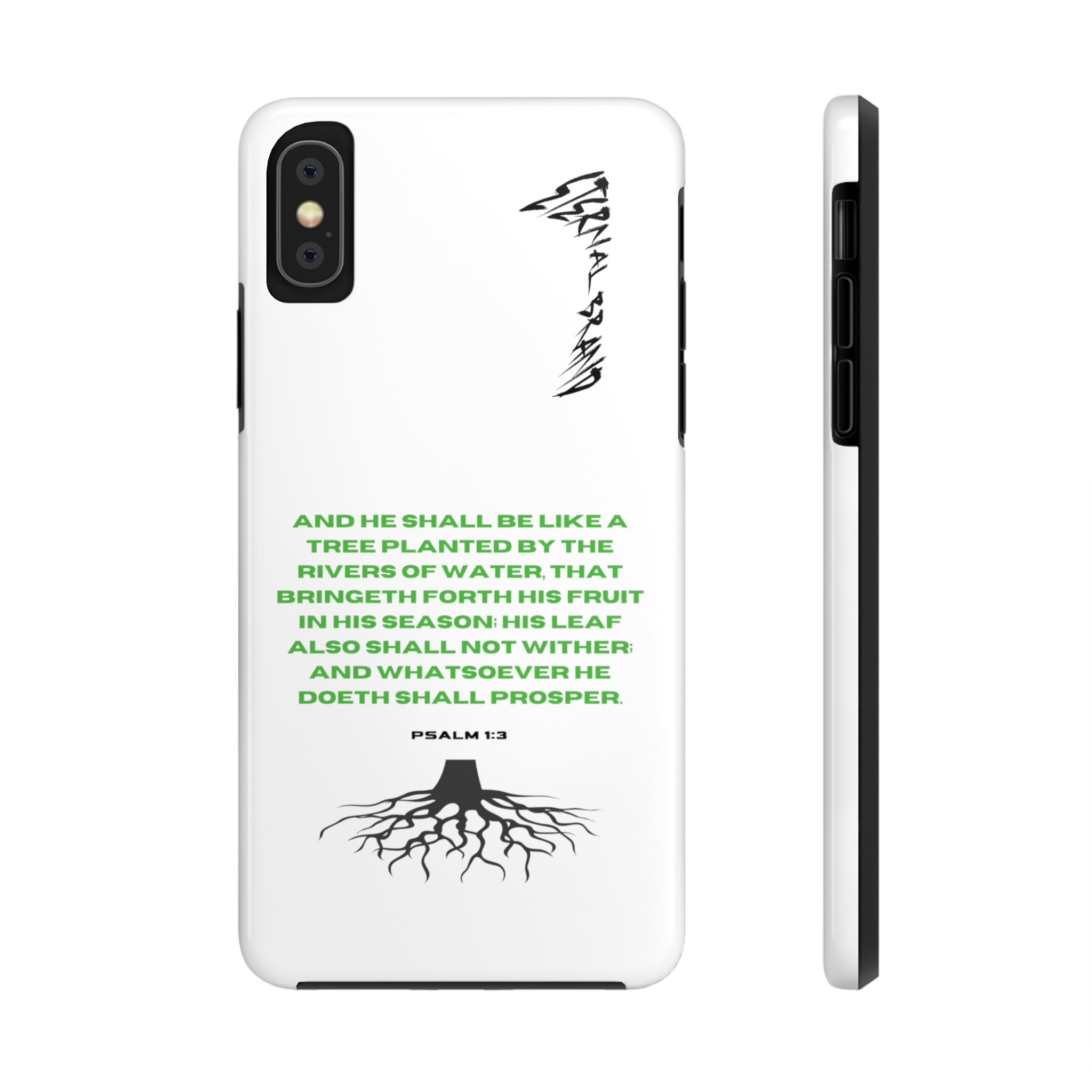 Psalm 1:3 (Hard) Bible Phone Case