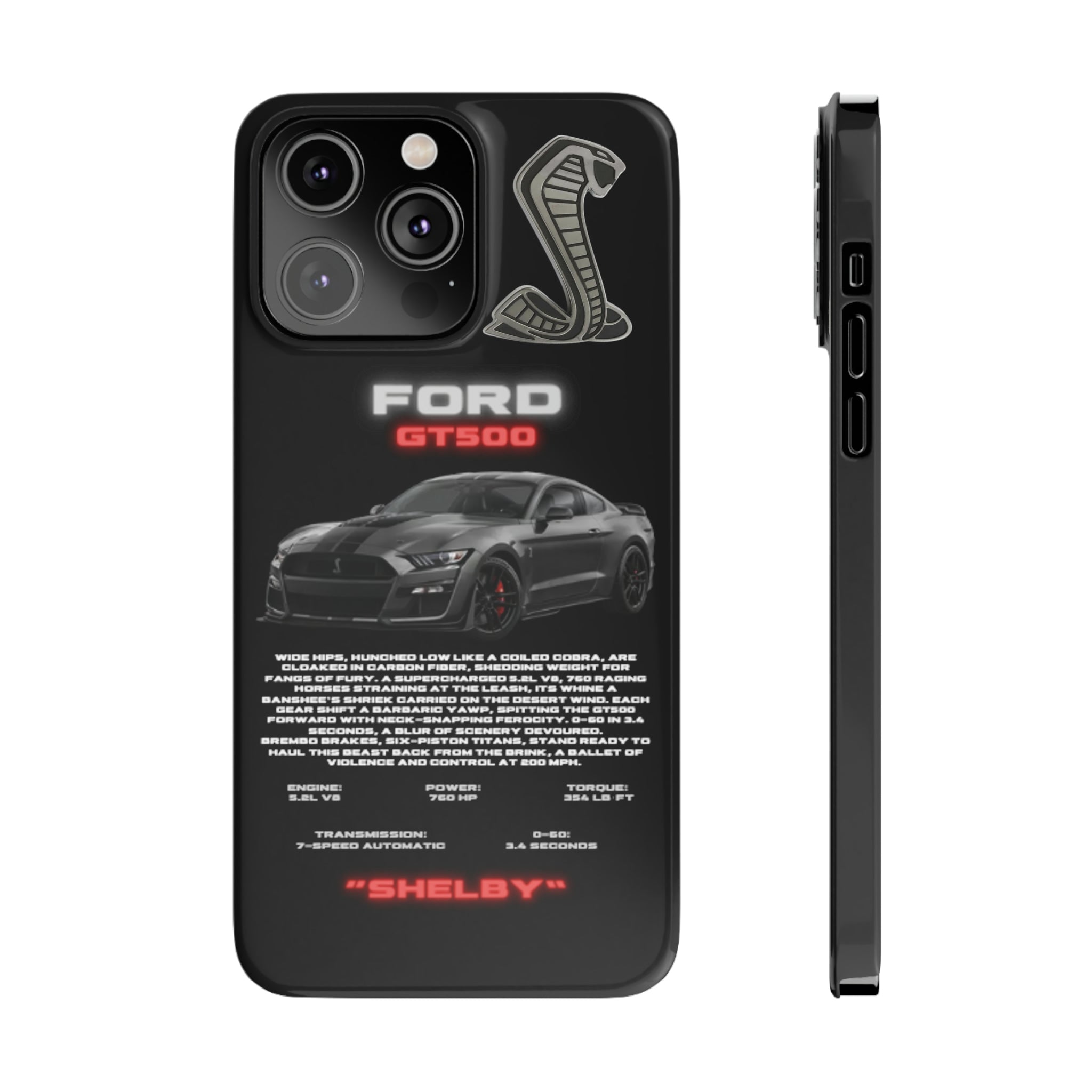 (Slim) Ford Mustang Gt500 "Stealth Grey"