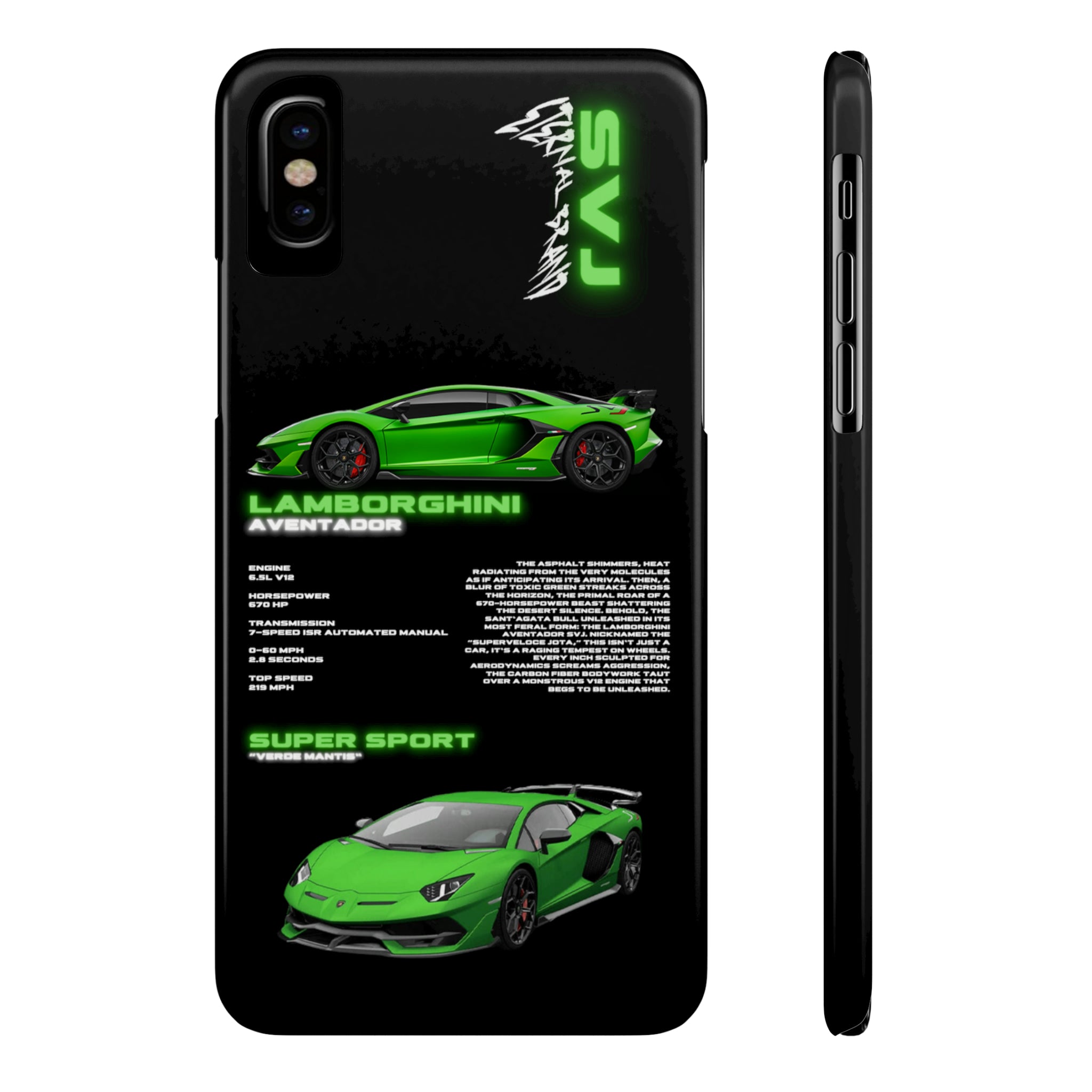 (Slim) Lamborghini Aventador SVJ "Verde"