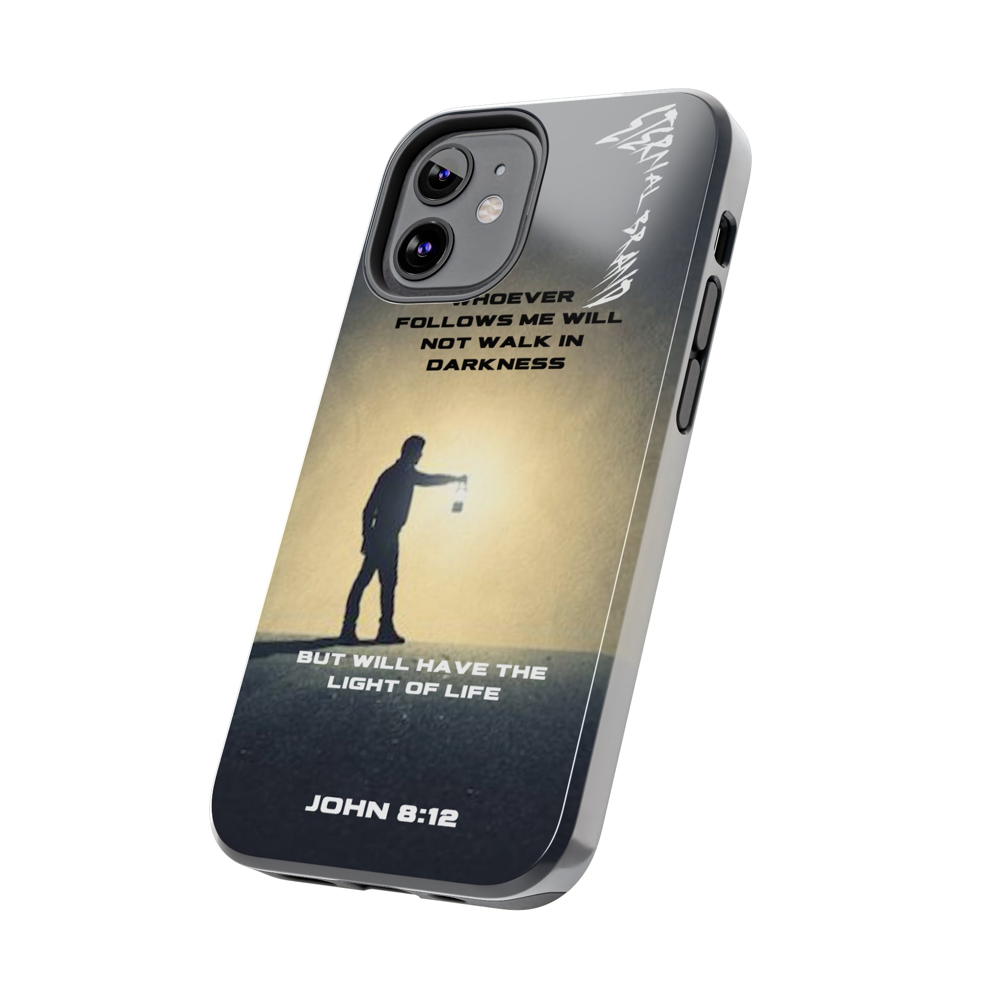 John 8:12 (Hard) Bible Phone Case