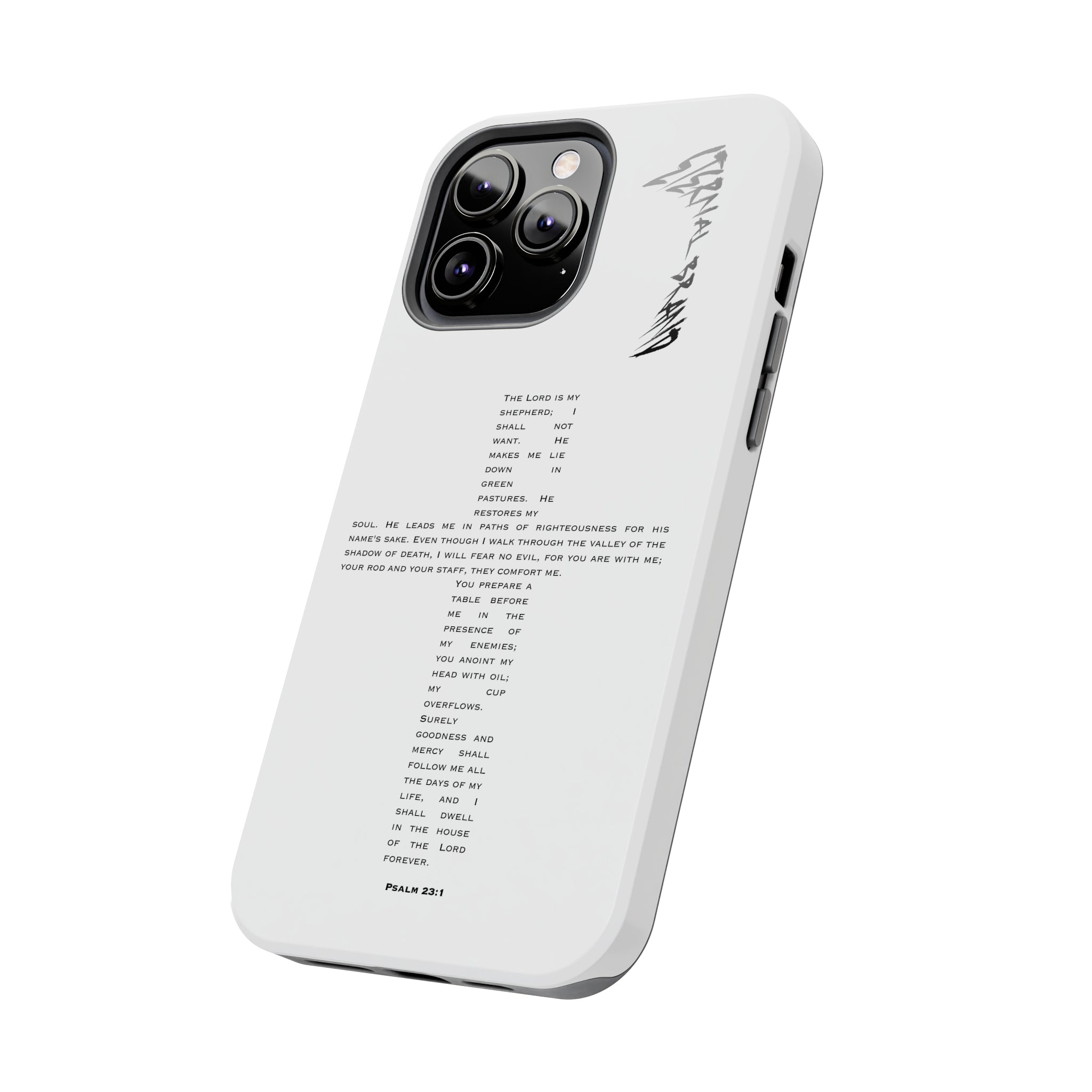 Psalm 23:1 (Hard) Bible Phone Case