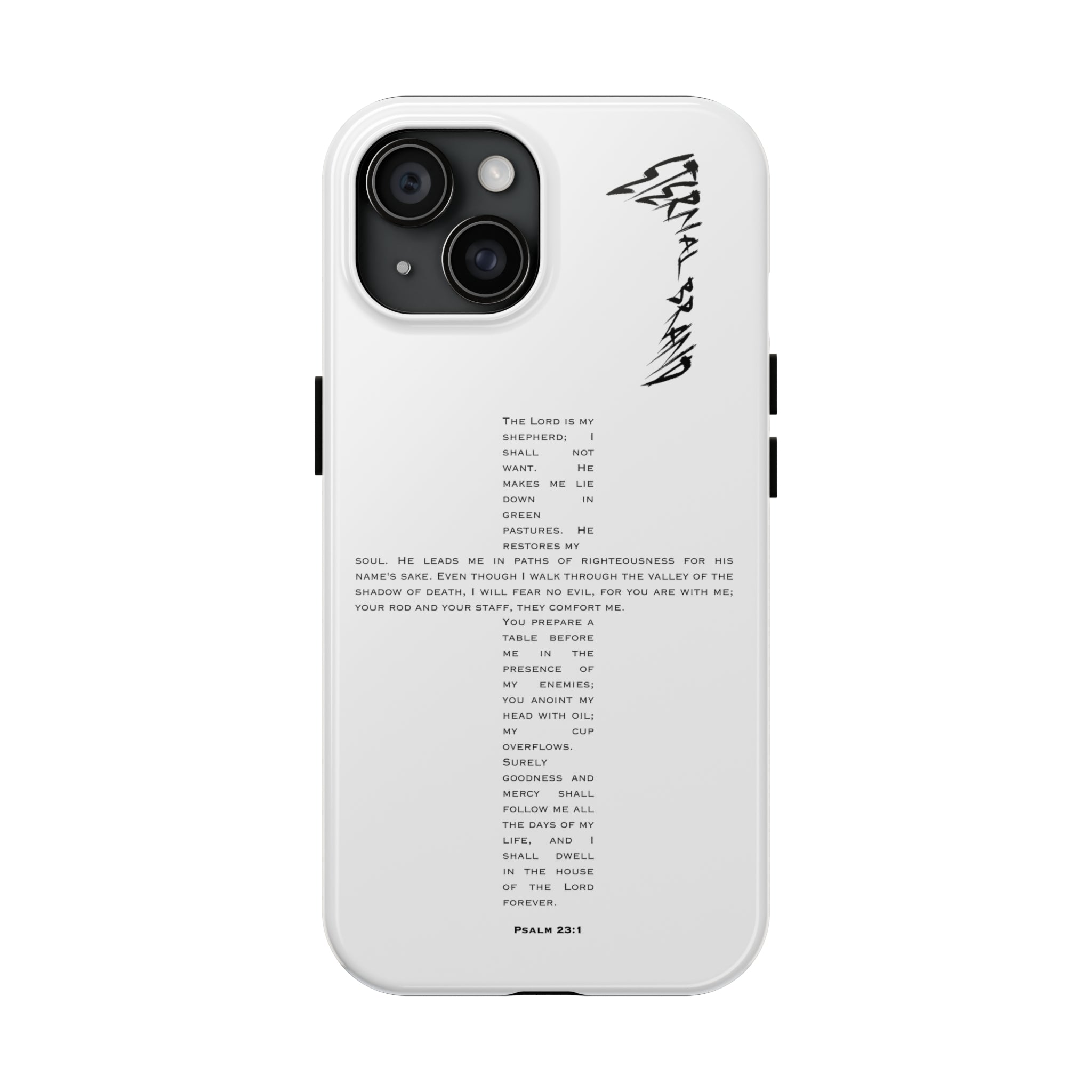 Psalm 23:1 (Hard) Bible Phone Case