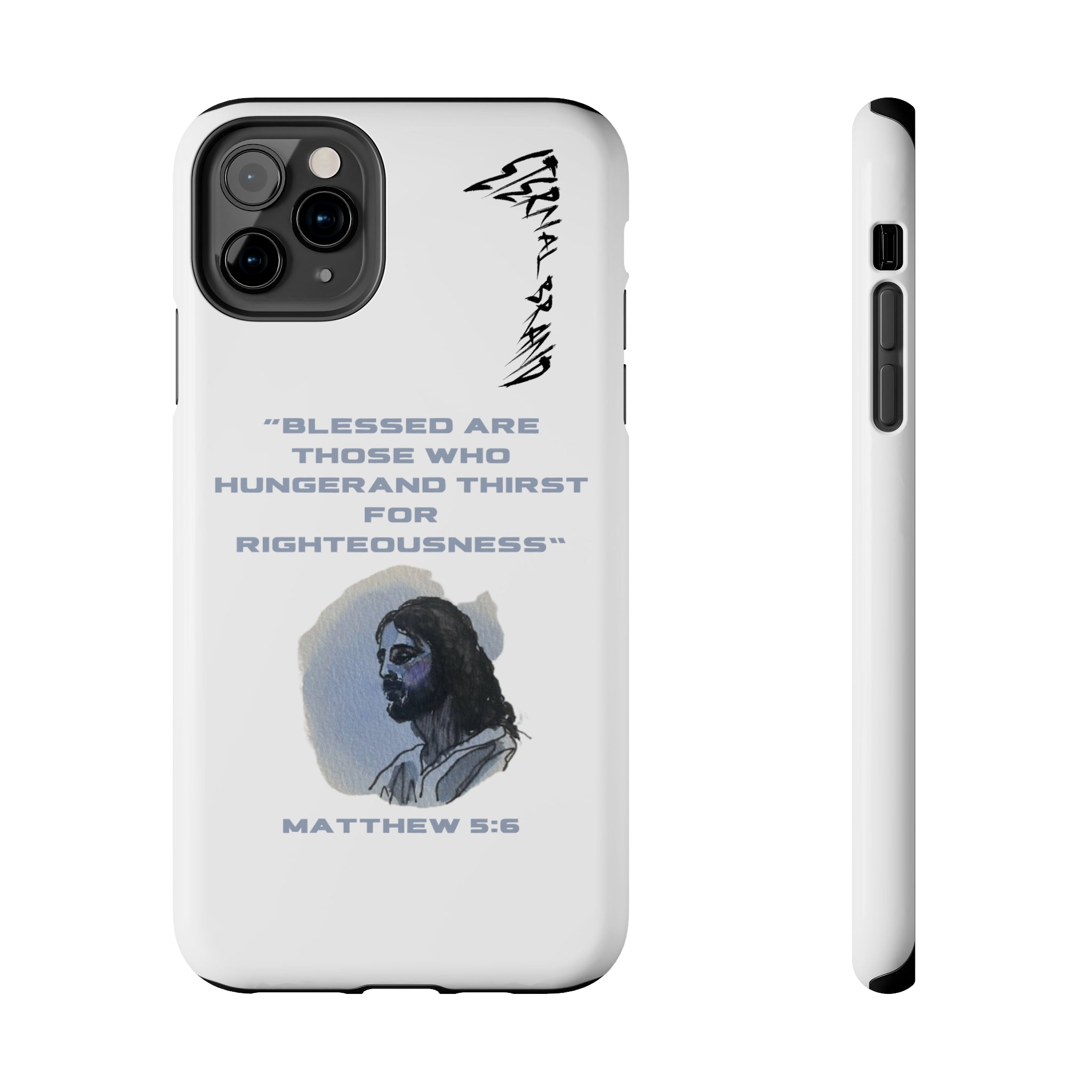 Matthew 5:6 (Hard) Bible Phone Case