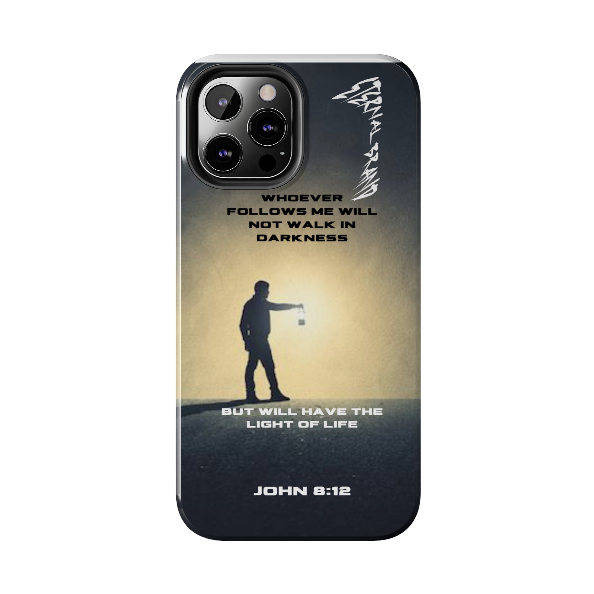 John 8:12 (Hard) Bible Phone Case