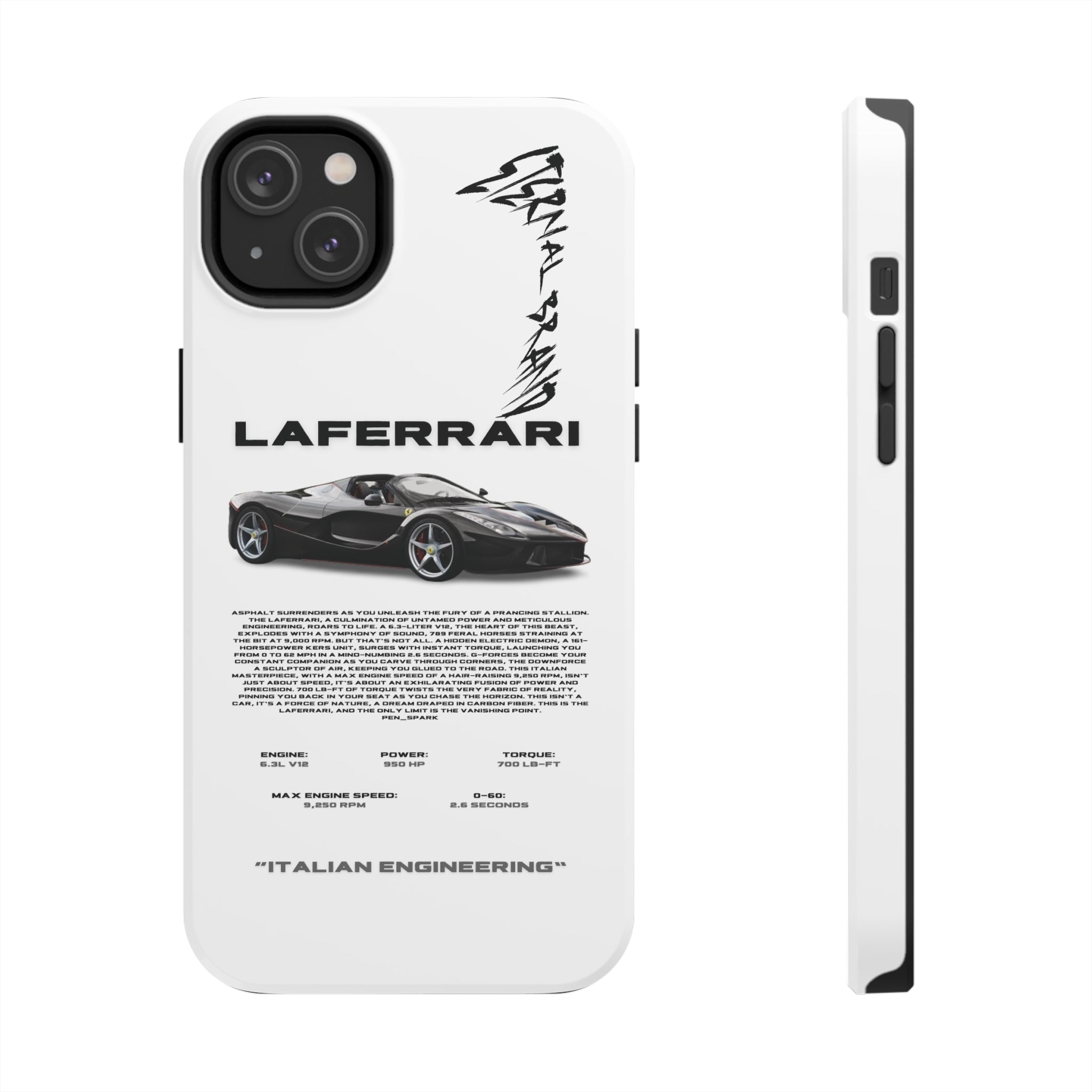 LaFerrari "Nero Daytona" "White"